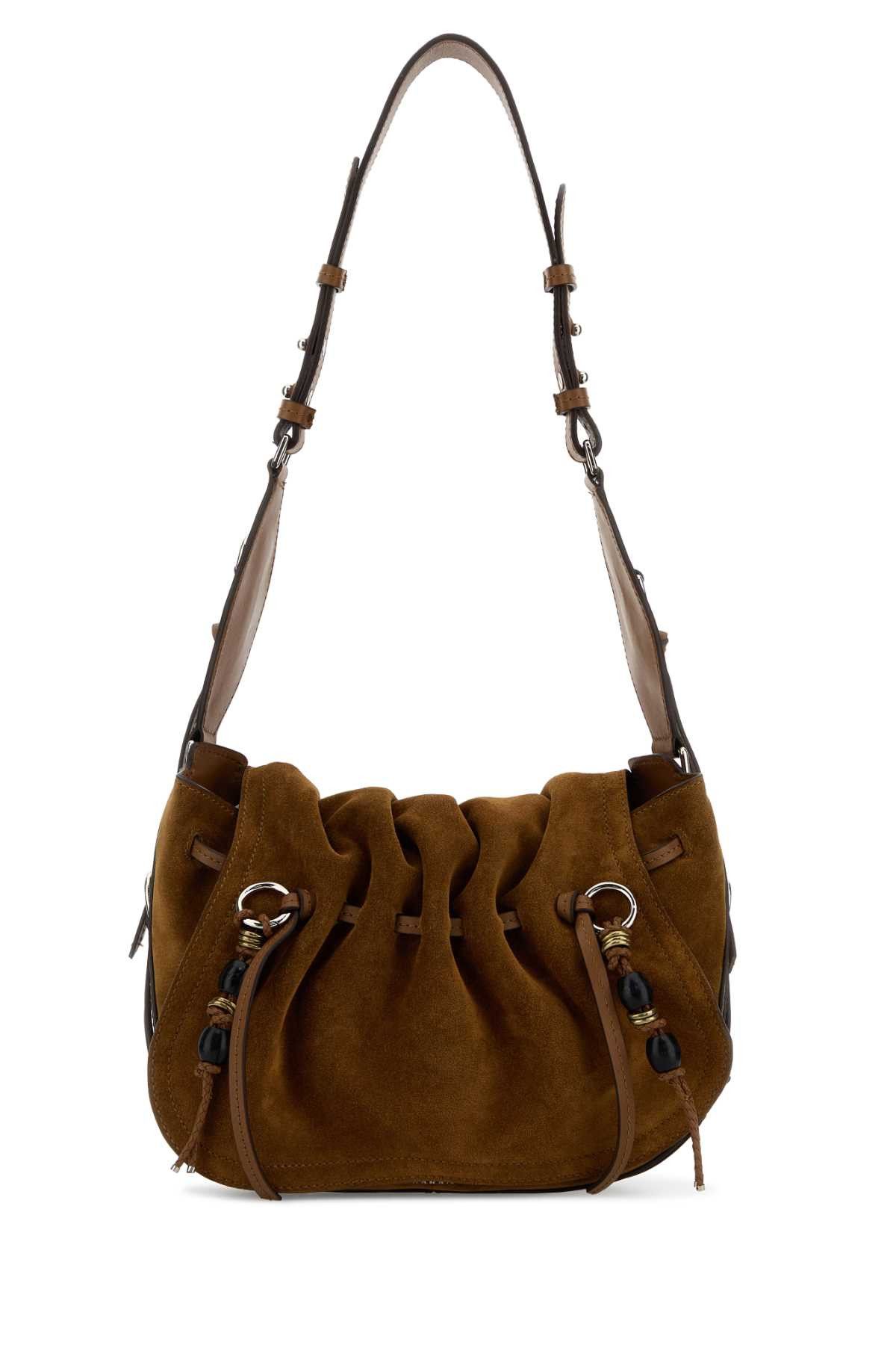 Isabel Marant Camel Suede Bolton Shoulder Bag Size ONE SIZE - 1 Thumbnail