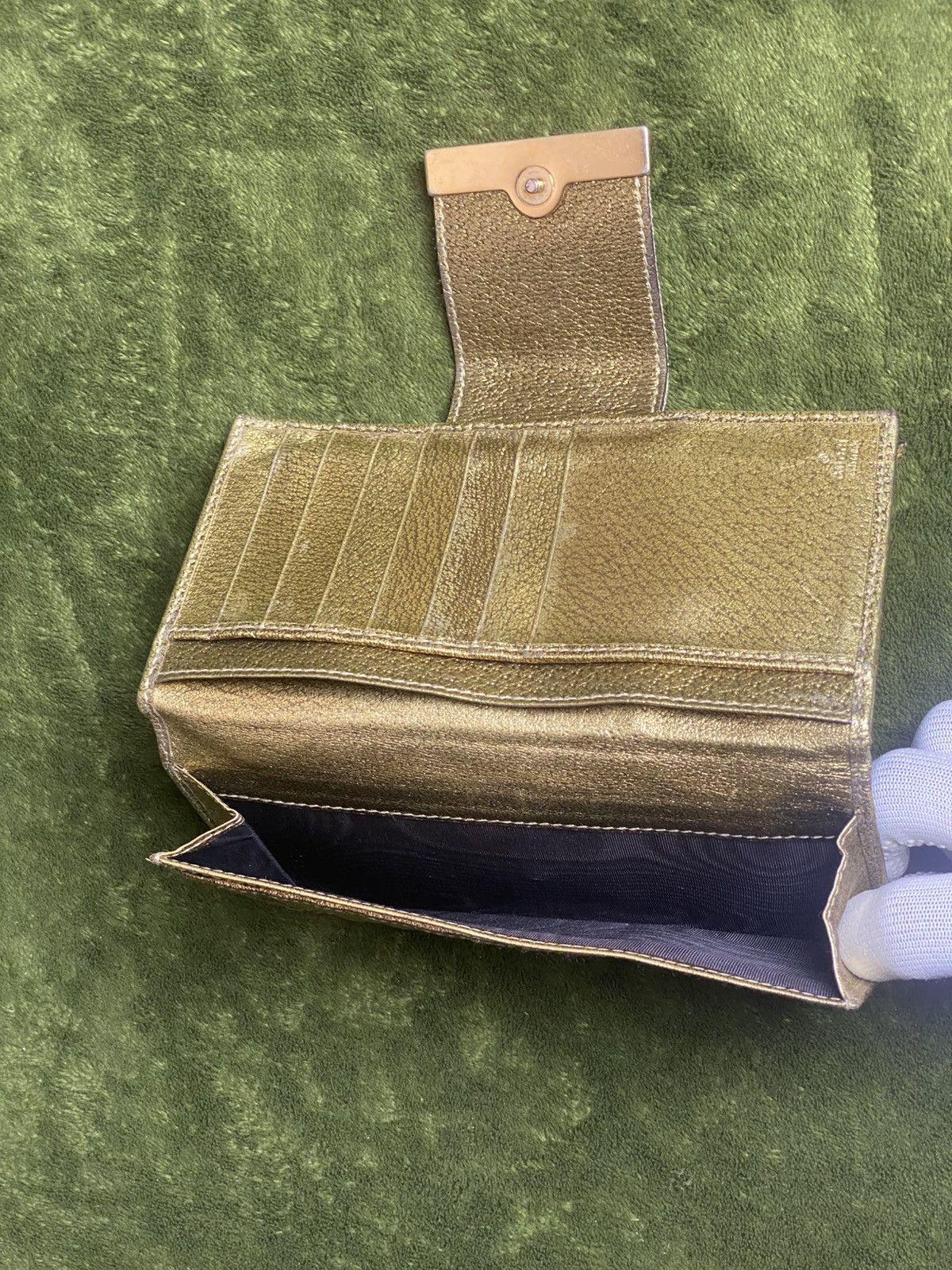 Gucci GUCCI GG canvas x leather long wallet Size ONE SIZE - 11 Thumbnail