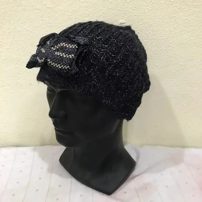 Japanese Brand Japanese Brand Ribbon Maxim Beanie Hat Size ONE SIZE - 3 Thumbnail