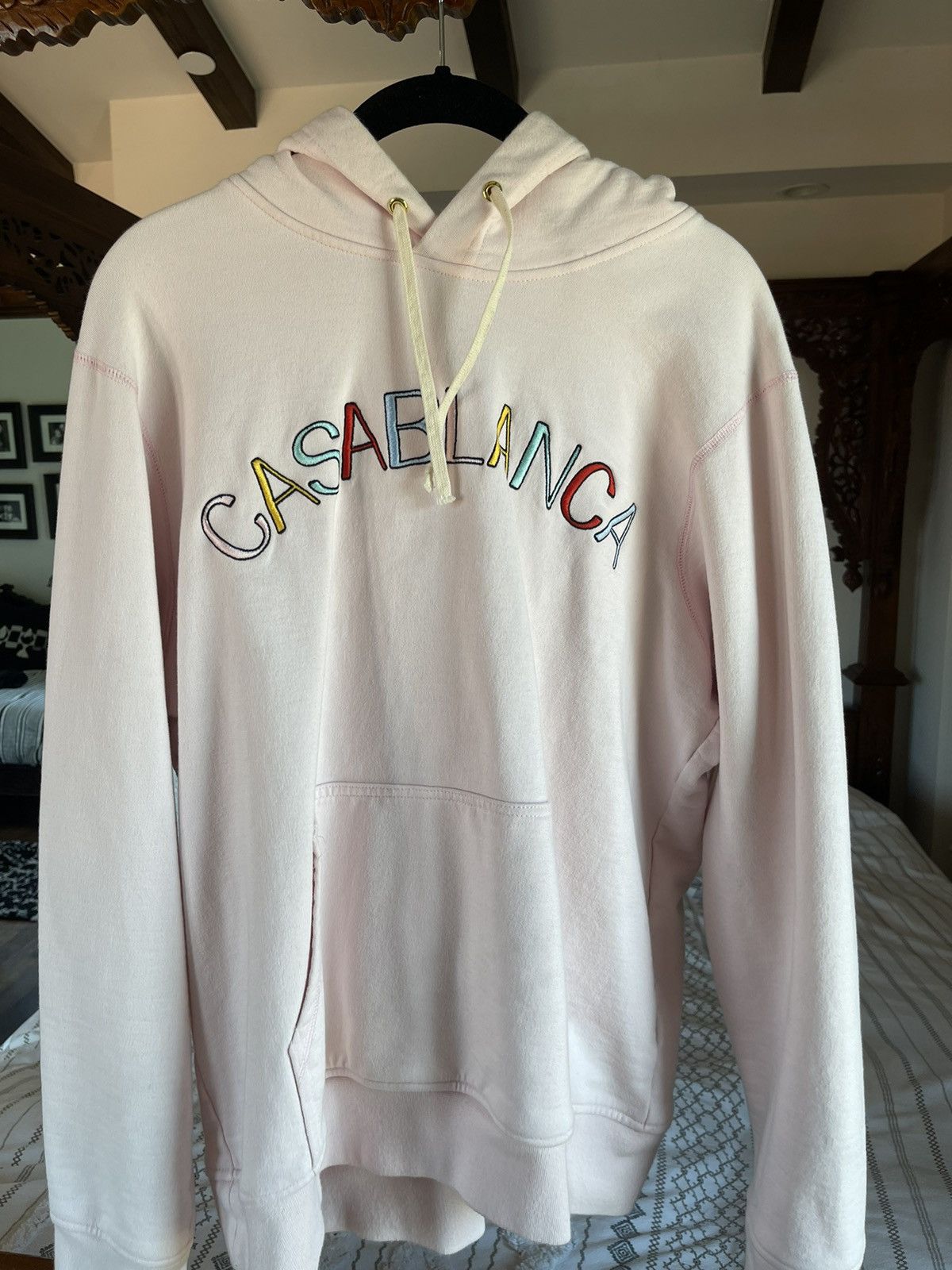 Casablanca Light Pink Casa Hoodie Size US XL / EU 56 / 4 - 1 Thumbnail