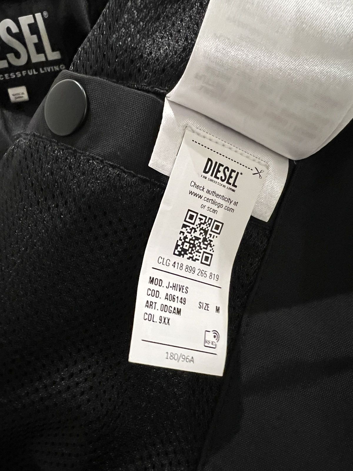 Designer × Diesel Diesel Logo Plaque Windbreaker Jacket Size US M / EU 48-50 / 2 - 7 Thumbnail