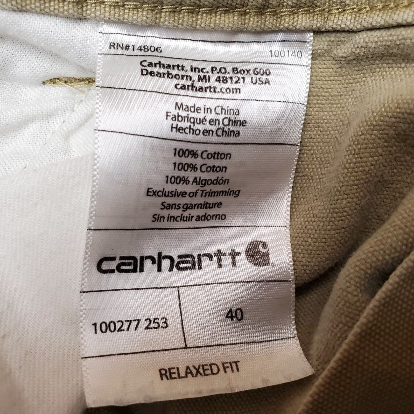 Carhartt VINTAGE Carhartt Shorts Mens 40 Khaki Cargo Relaxed Front Flat Utility Workwear Size US 40 / EU 56 - 3 Thumbnail