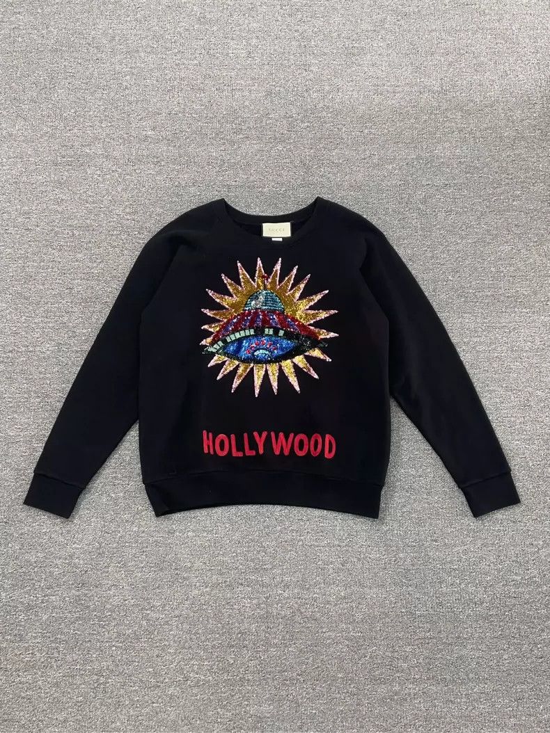 Gucci Gucci Heavy industry sequin pattern embroidery round-neck l Size US S / EU 44-46 / 1 - 1 Thumbnail
