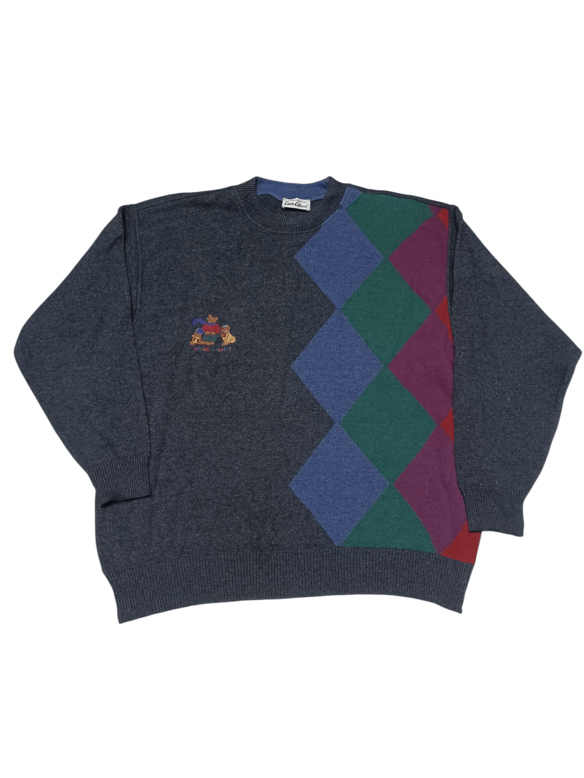Carlo Colucci CARLO COLUCCI VINTAGE MADE IN GERMANY WOOL SWEATER Size US XXL / EU 58 / 5 - 1 Thumbnail