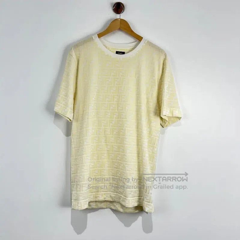 Fendi Fendi Color Block Cotton Men's T-Shirt . Size US M / EU 48-50 / 2 - 1 Thumbnail