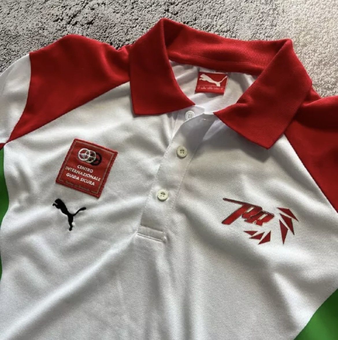 Puma × Vintage Puma Polo Shirt Centro Internazionale Guida Sicura PR Rare Size US L / EU 52-54 / 3 - 5 Thumbnail