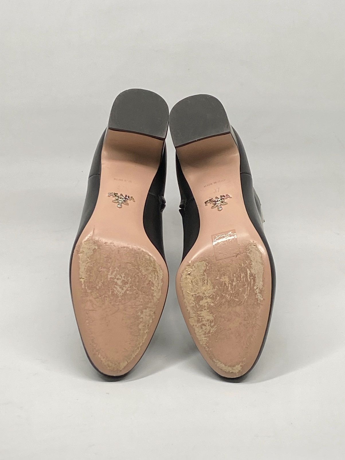 Prada Prada Leather Zip Ankle-Booties Size US 7 / IT 37 - 13 Thumbnail