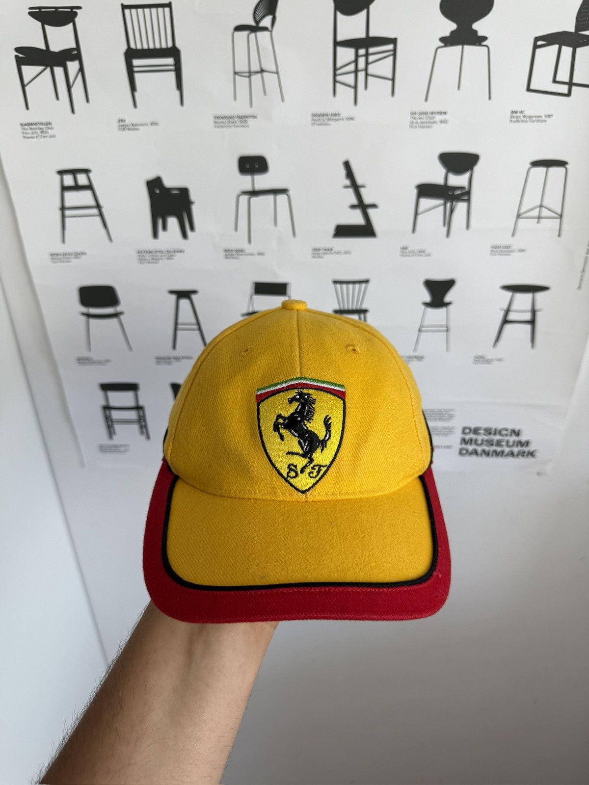 Ferrari Vintage 90s Ferrari racing big logo cap f1 nascar italy y2k Size ONE SIZE - 2 Thumbnail
