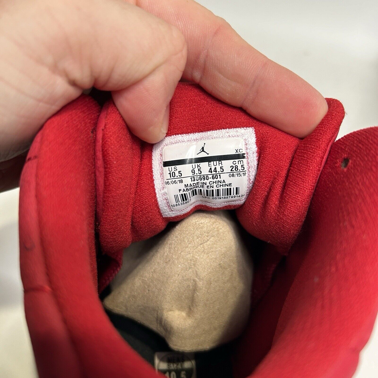 Nike Nike Air Jordan 12 Retro OG “Gym Red/Triple Red” Size US 10.5 / EU 43-44 - 7 Thumbnail