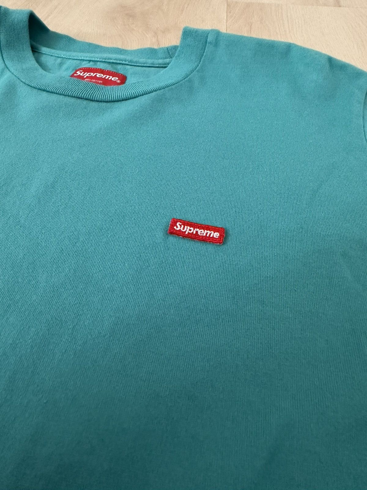 Supreme Supreme SS17 Small Box Tee Dusty Teal Size US M / EU 48-50 / 2 - 2 Thumbnail