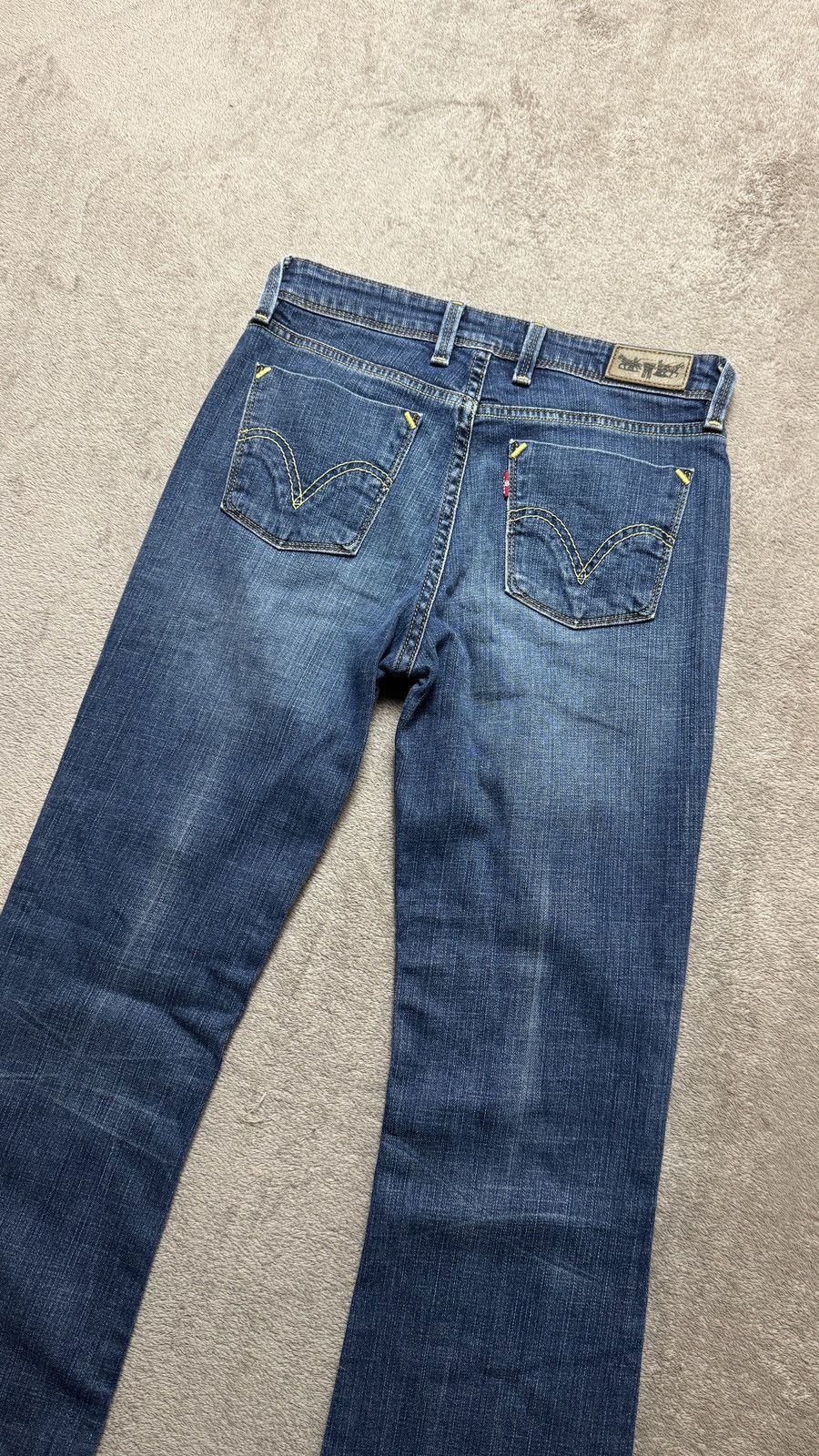 Levi's Vintage Clothing Flared Crazy Levis Wash Jeans Y2K LGB if6was9 armani diesel Size US 28 / EU 44 - 4 Thumbnail