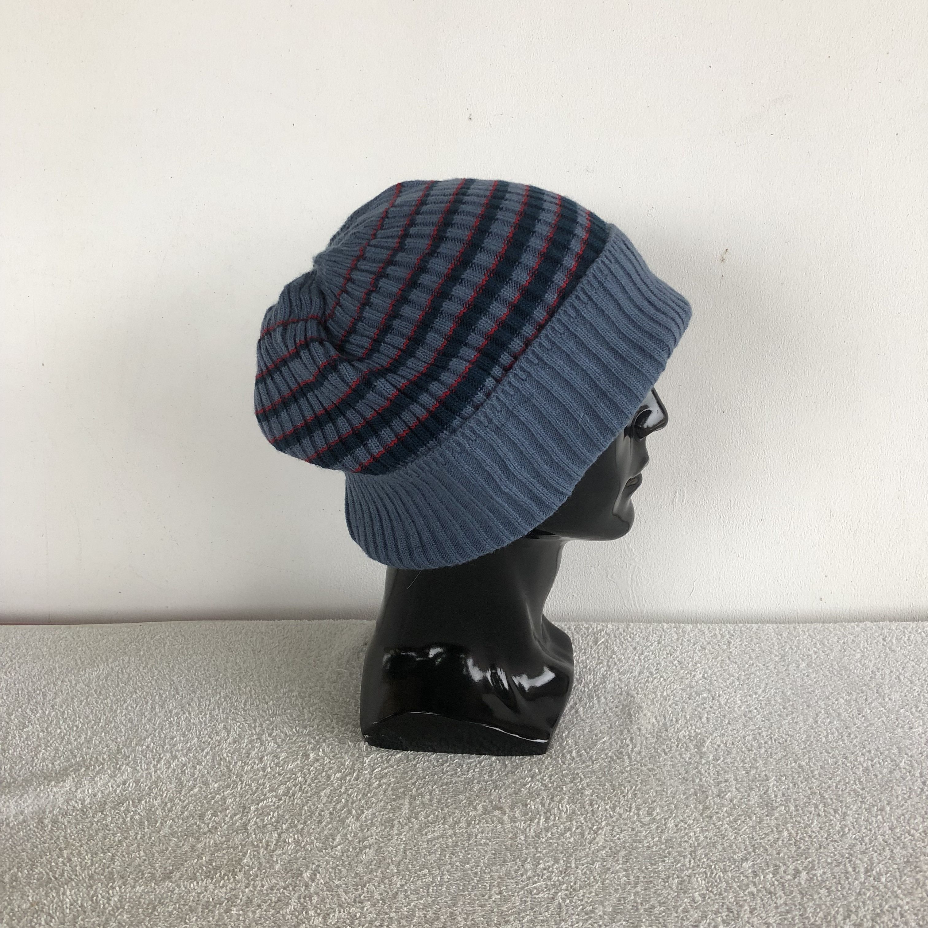Japanese Brand Vintage 90s NONATIVE Striped Beanie Snow Caps Hats Size ONE SIZE - 3 Thumbnail