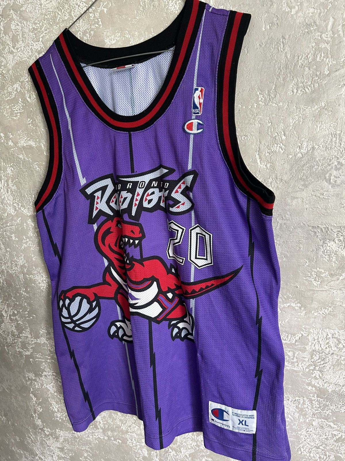Champion Damon Stoudamire #20 Toronto Raptors NBA Champion Jersey Size US XL / EU 56 / 4 - 2 Thumbnail