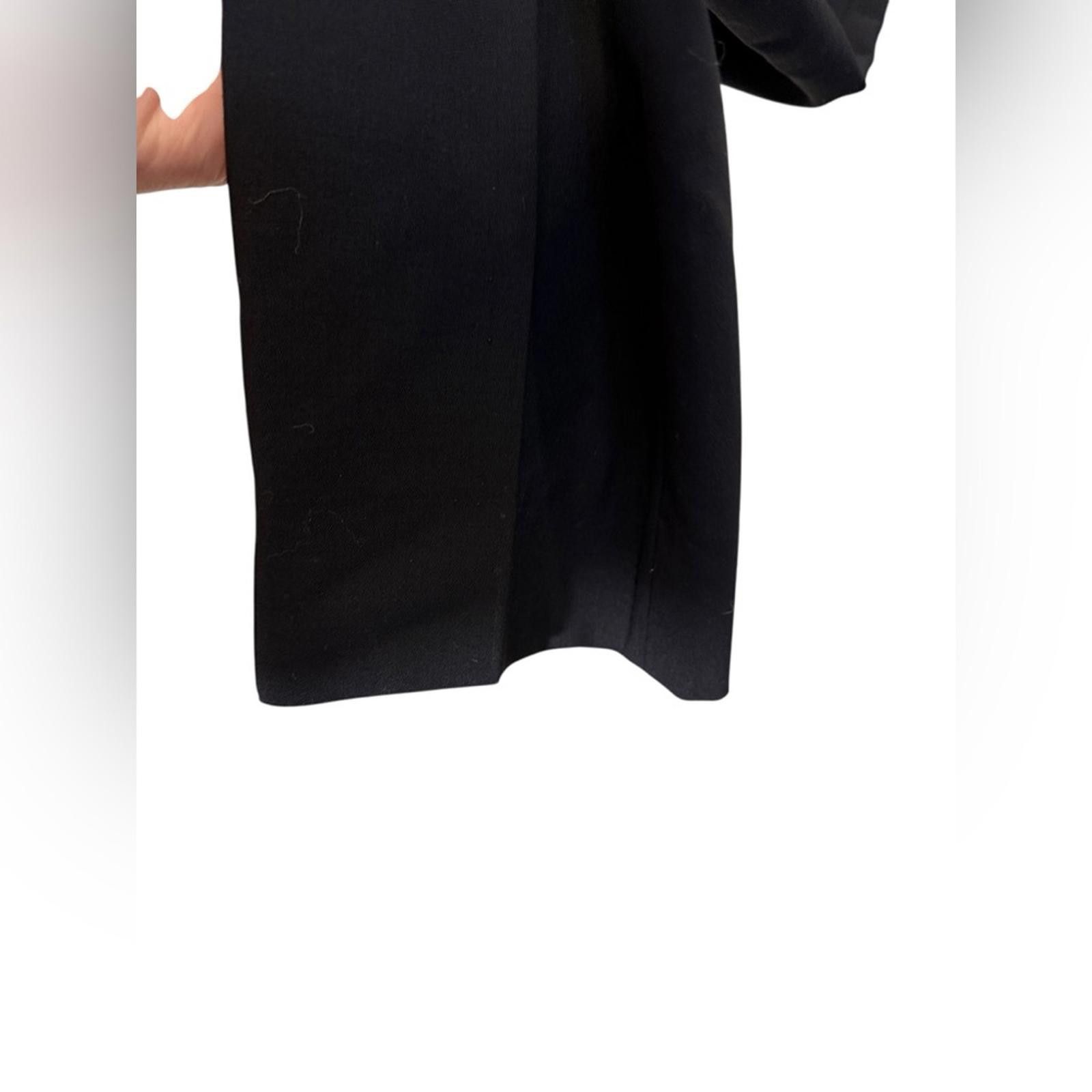 Armani Collezioni Armani Collezioni Women’s Classic Black Straight Leg Pants Size 27" / US 4 / IT 40 - 3 Thumbnail