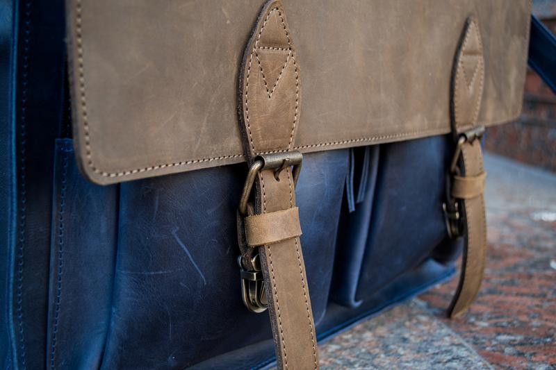 Handmade Leather business men's briefcase Size ONE SIZE - 3 Thumbnail