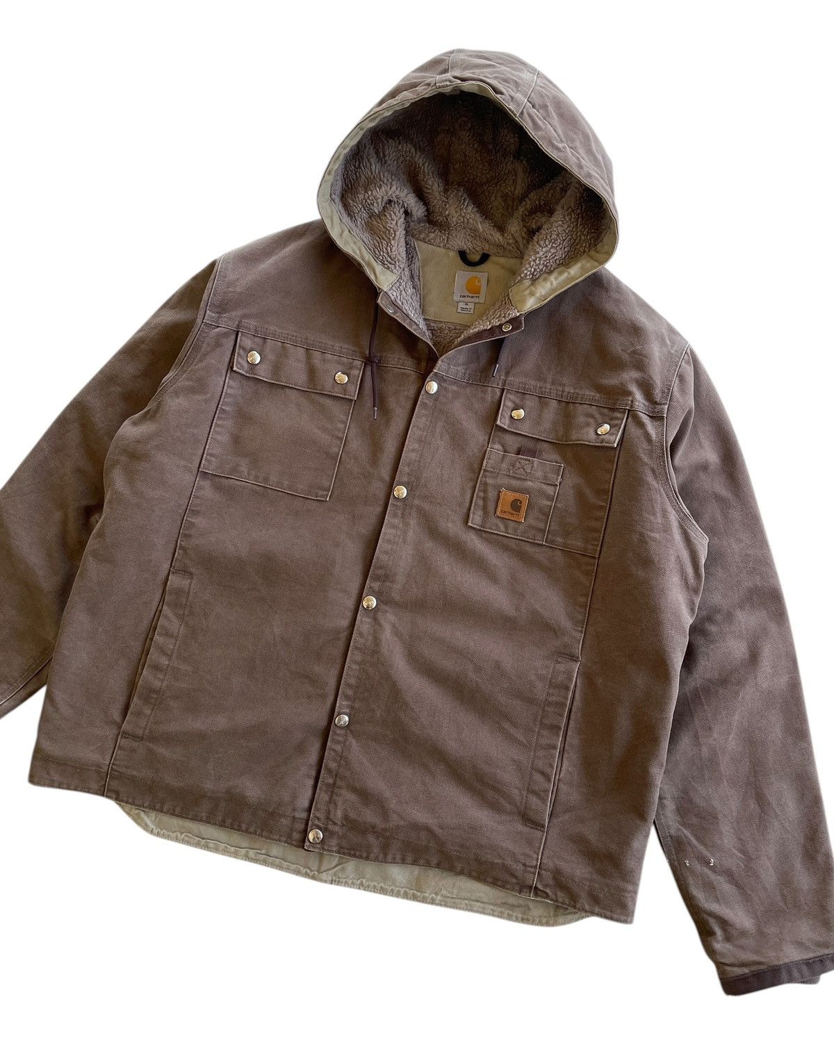 Carhartt Carhartt J284 FWD Sherpa Sandstone Multipocket Hooded Size US XL / EU 56 / 4 - 6 Thumbnail