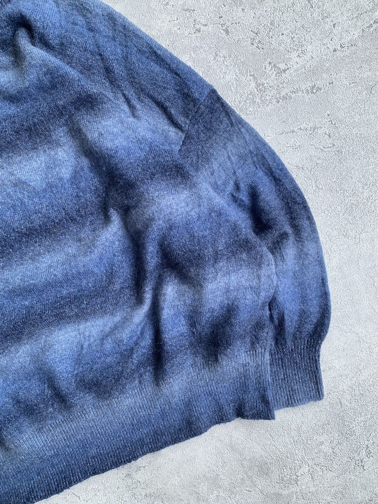 Designer Knitwear vintage gradient striped mohair wool by Sureve Size US XL / EU 56 / 4 - 2 Thumbnail