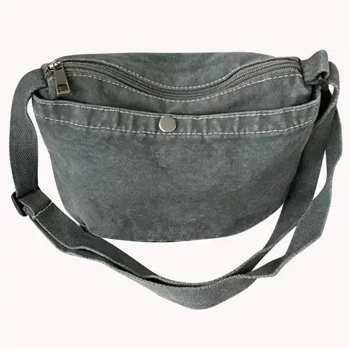Japanese Brand Canvas Denim Crossbody Bag Size ONE SIZE - 2 Thumbnail