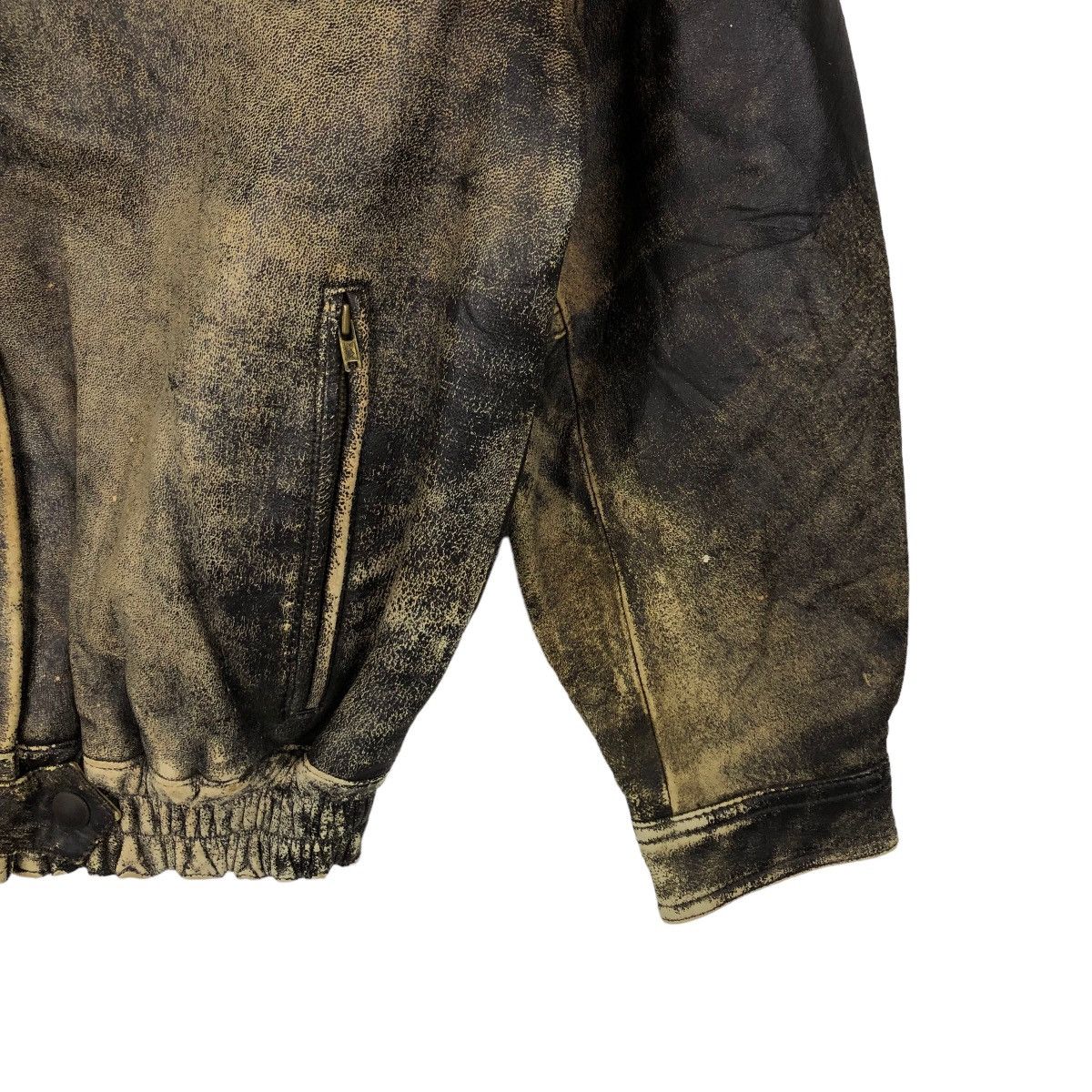 Japanese Brand VINTAGE BOMBER LEATHER JACKET PELLE DONNA ISSEY MIYAKE Size US M / EU 48-50 / 2 - 4 Thumbnail
