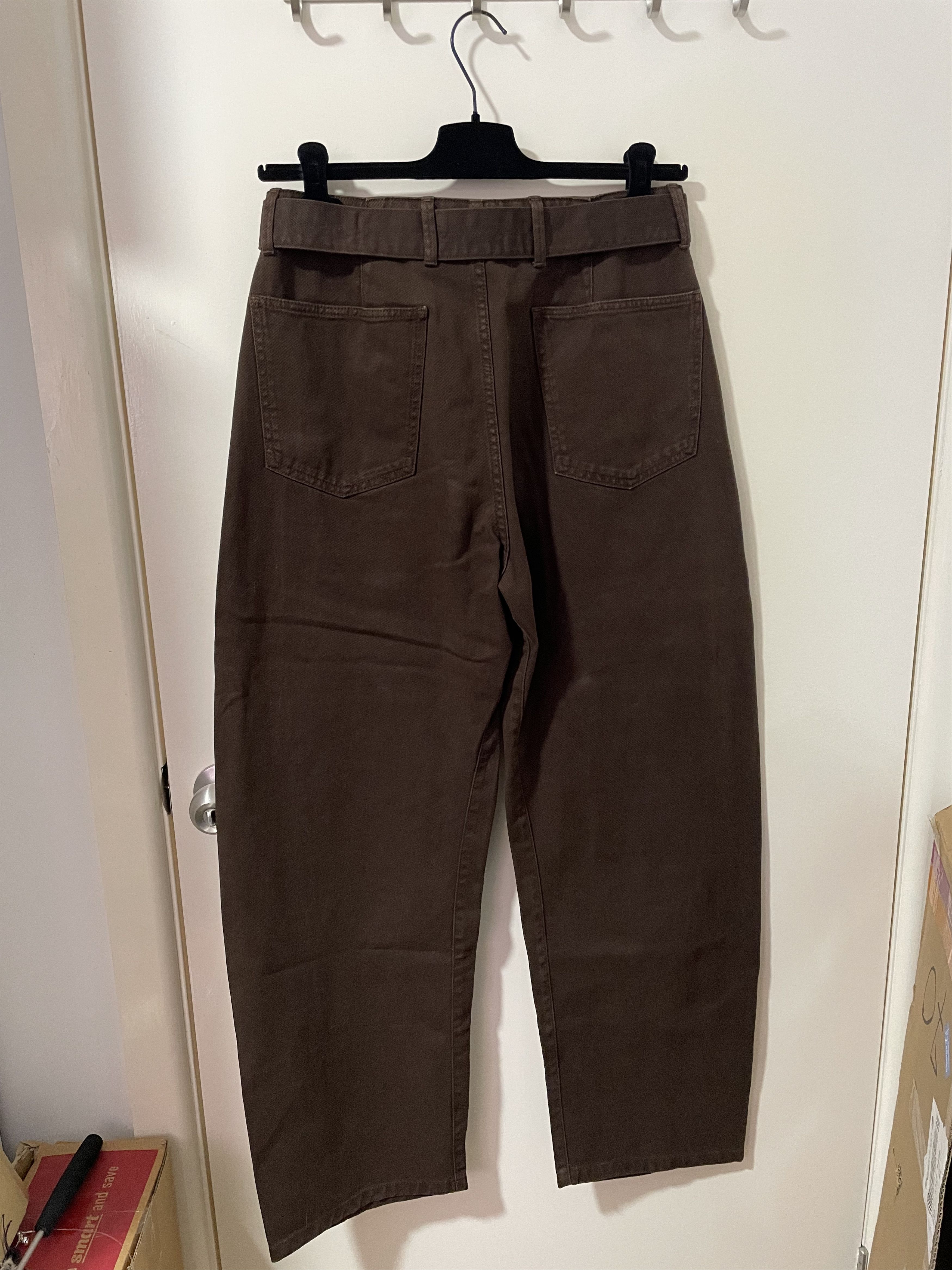 Lemaire Twisted Belted Pants in Denim Espresso Brown M Size US 32 / EU 48 - 4 Thumbnail