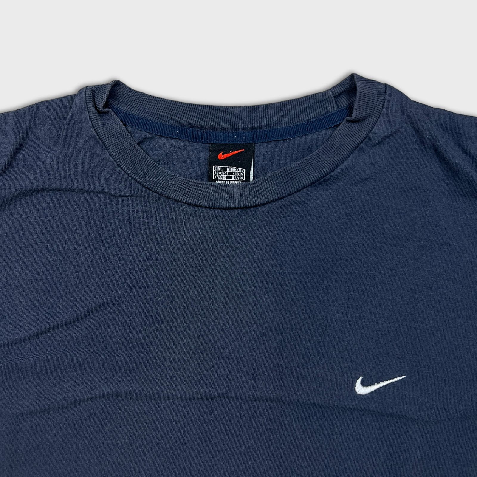 Nike × Vintage Vintage 90s Nike Sportswear T Shirt Large Swoosh Faded Tee Size US L / EU 52-54 / 3 - 2 Thumbnail