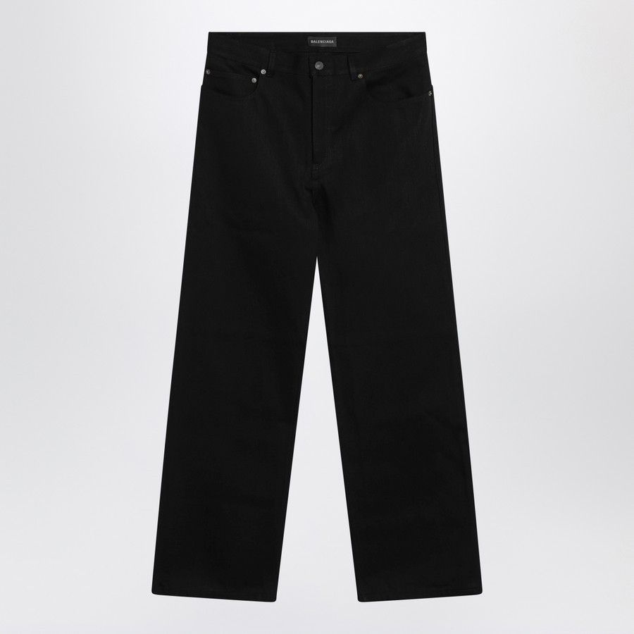 Balenciaga o1d2blof0226 Cotton Denim Jeans in Black Size US 33 - 1 Thumbnail