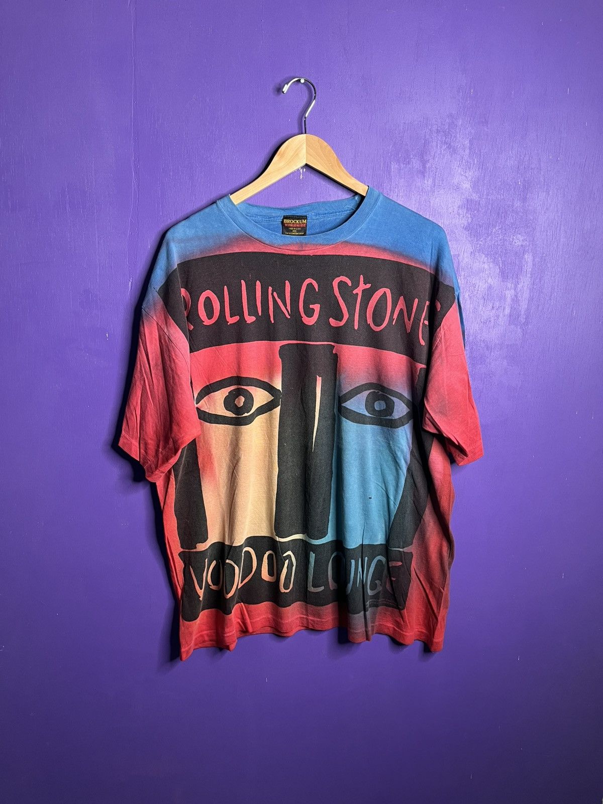 Band Tees × Vintage Vintage 90s Rolling Stones voodoo lounge tie dye t-shirt Size US XXL / EU 58 / 5 - 1 Thumbnail