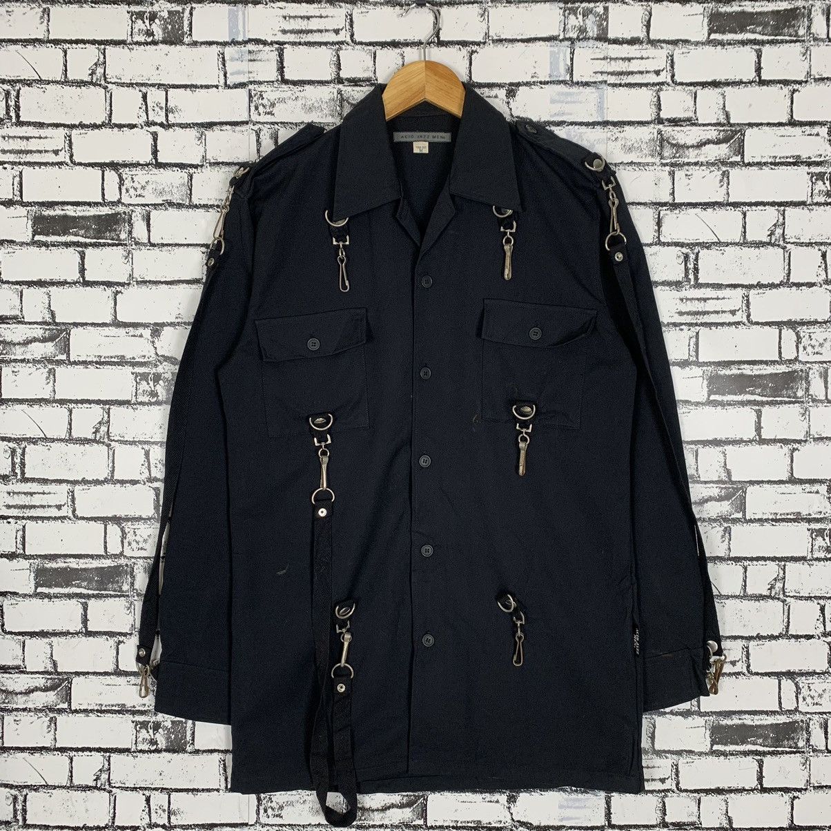 Acid Jazz Men Design Punk Bondage Shirt