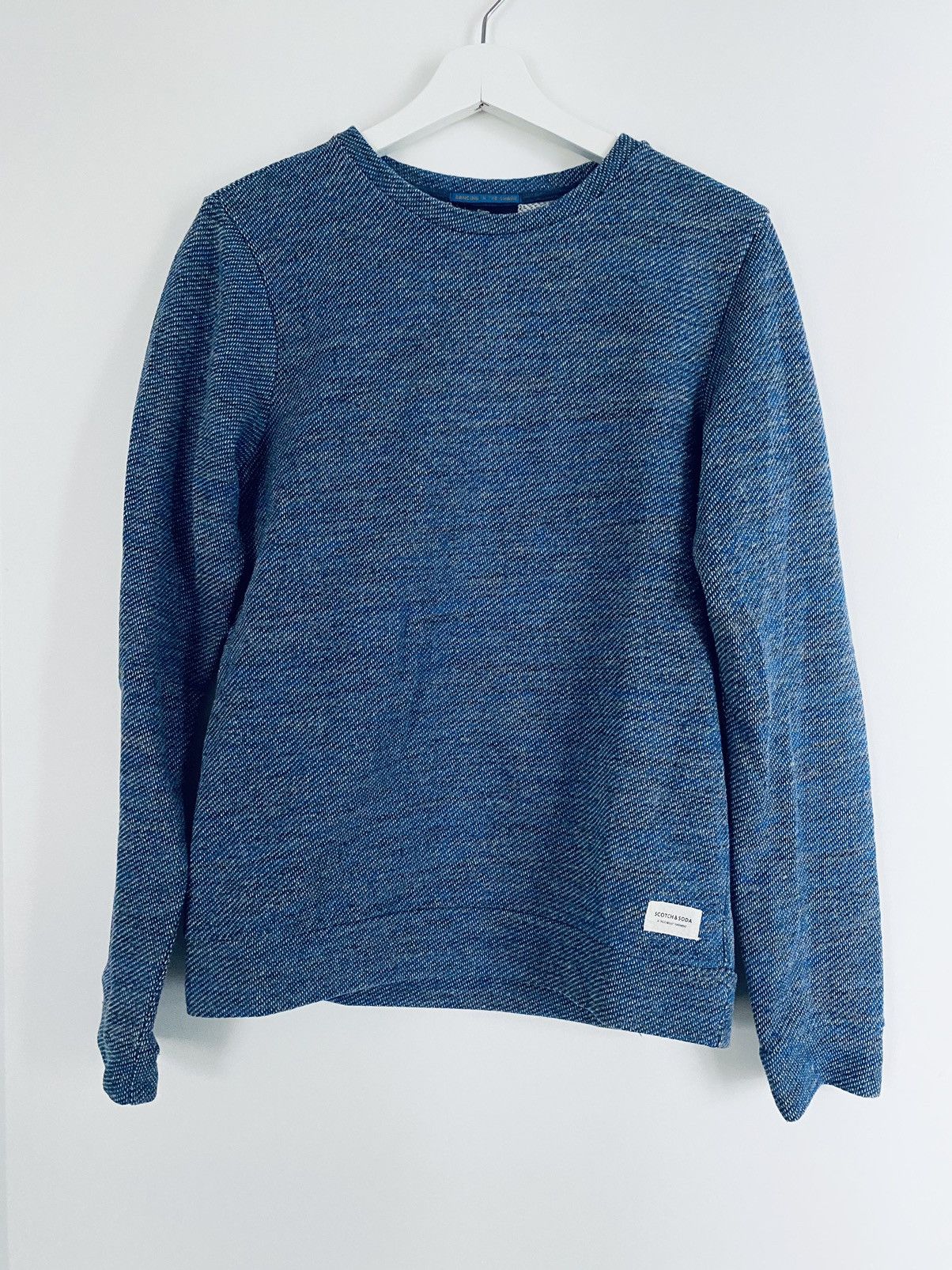 image of Scotch Soda Scotch & Soda Crewneck Sweater (Blue, S), Men's (Size Small)