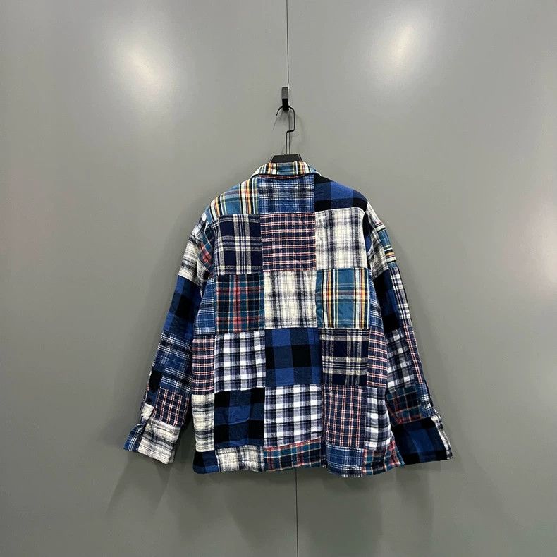 Greg Lauren greg lauren Plaid spliced lamb wool jacket 2506-Nextarrow Size US M / EU 48-50 / 2 - 2 Thumbnail