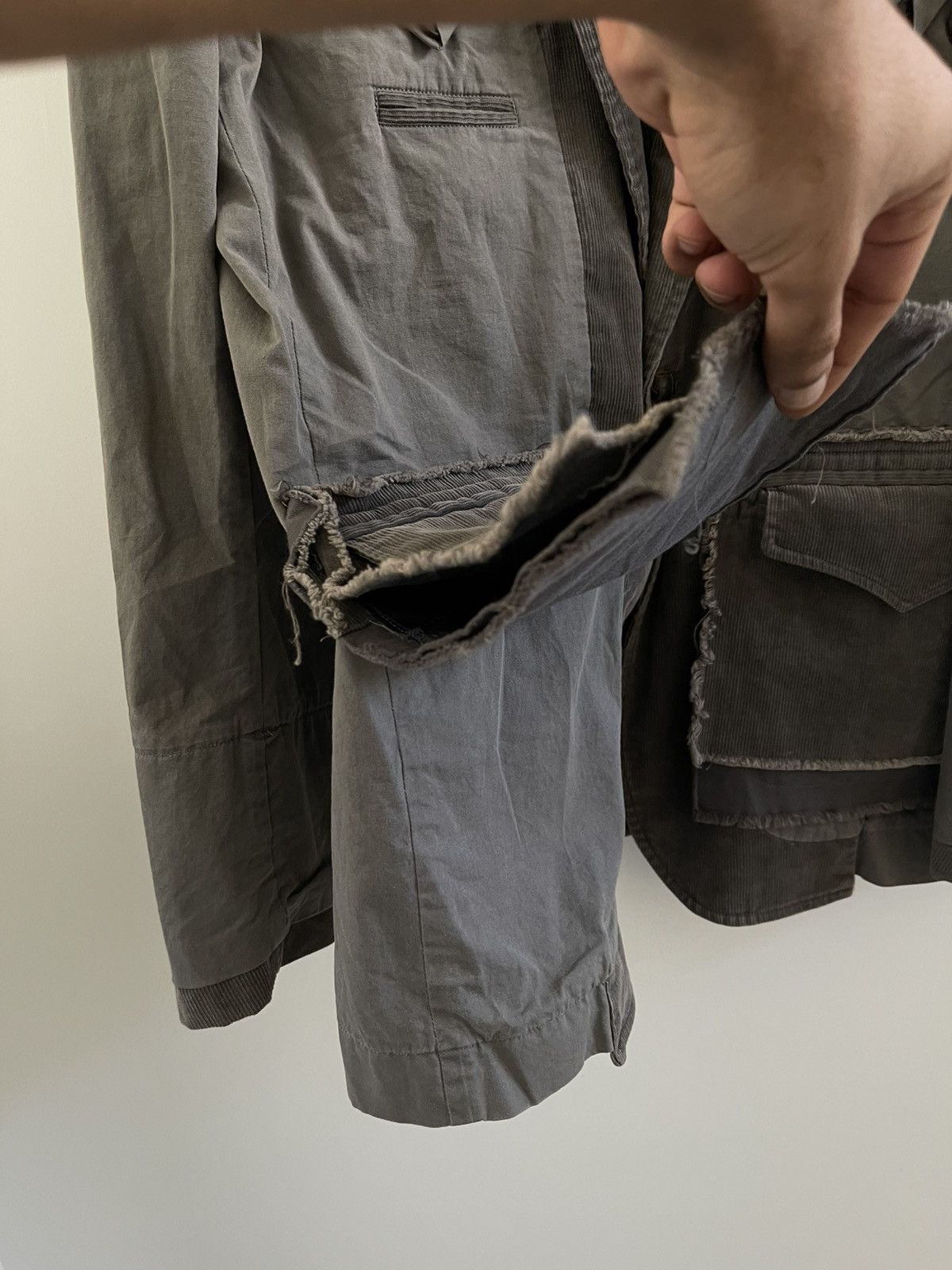 Maison MIHARA YASUHIRO Miharayasuhiro 00s Inside-Out Blazer With Corduroy Panels Size US M / EU 48-50 / 2 - 11 Thumbnail