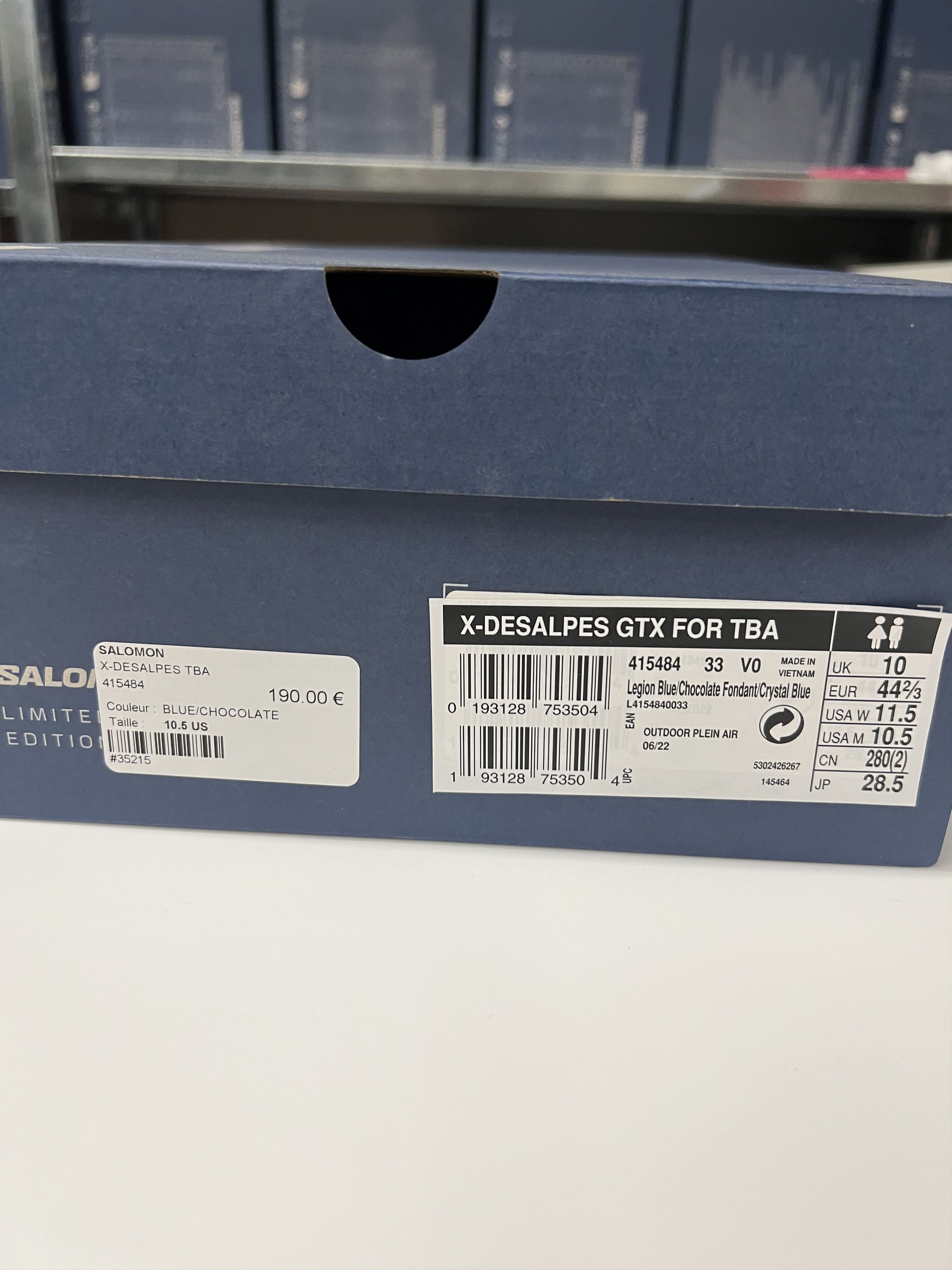 Salomon Salomon x The Broken Arm X-Desalpes GTX for TBA Blue Size US 10.5 / EU 43-44 - 8 Thumbnail