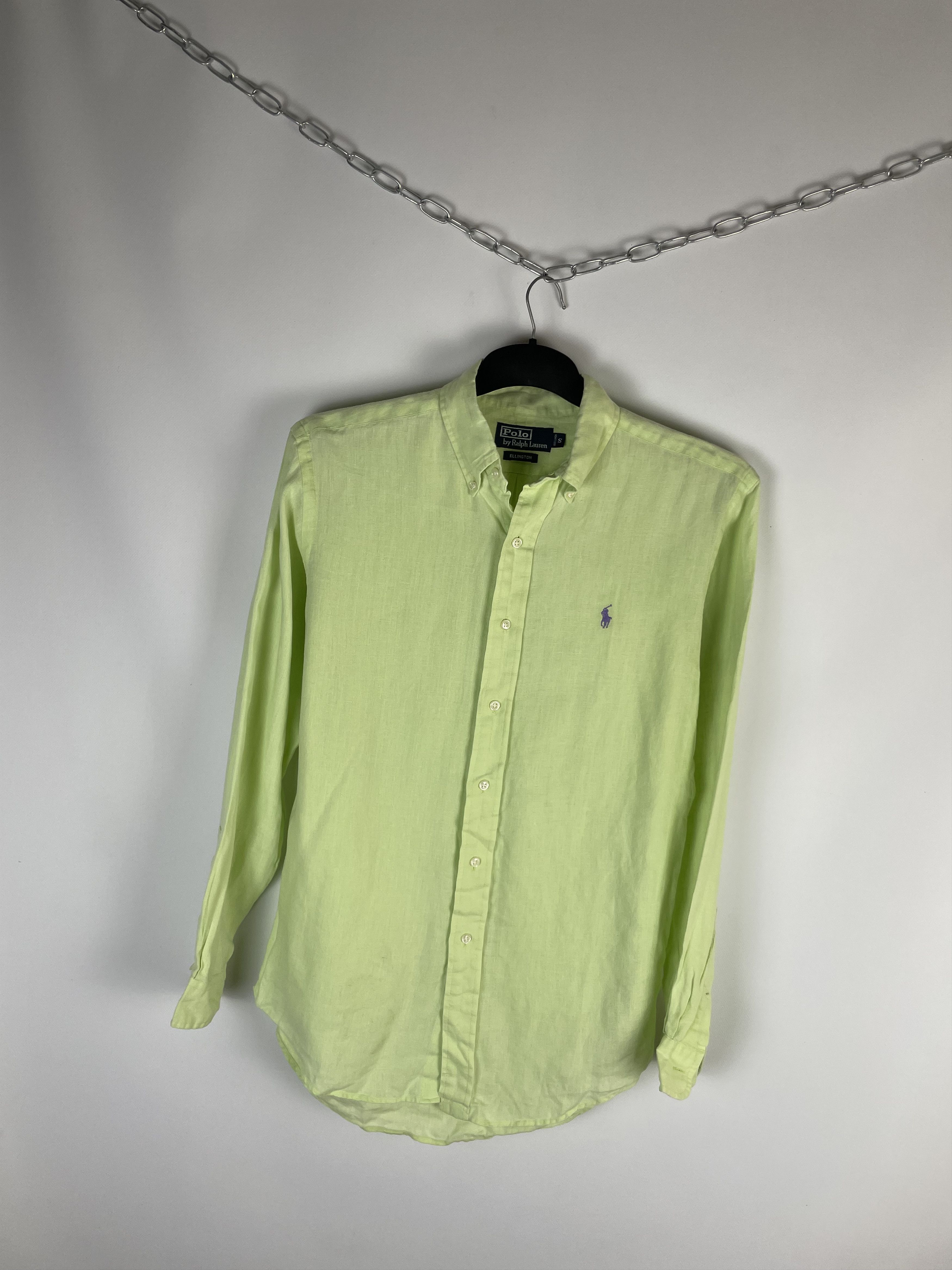 Polo Ralph Lauren × Vintage Polo Ralph Lauren Linen Vintage Mens Shirt Size US S / EU 44-46 / 1 - 2 Thumbnail
