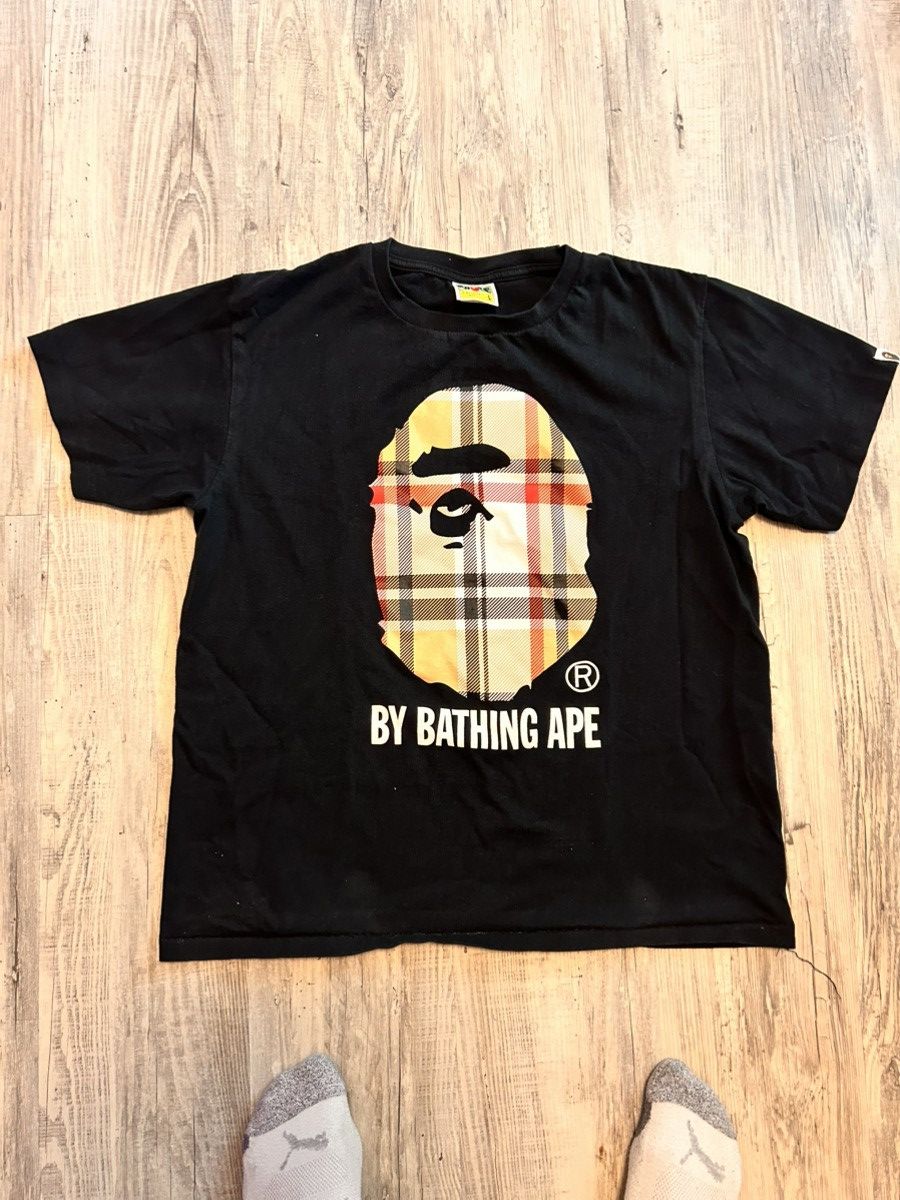 Bape Bape Check By Bathing Ape Tee Size US L / EU 52-54 / 3 - 1 Thumbnail