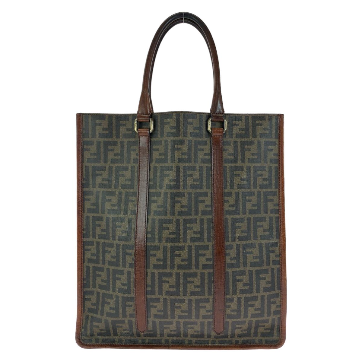 Fendi Fendi Fendi Zucca Pattern PVC Tote Bag 7VA243 Canvas Tote Bag 7VA243 in Very Good Condition Size ONE SIZE - 1 Thumbnail