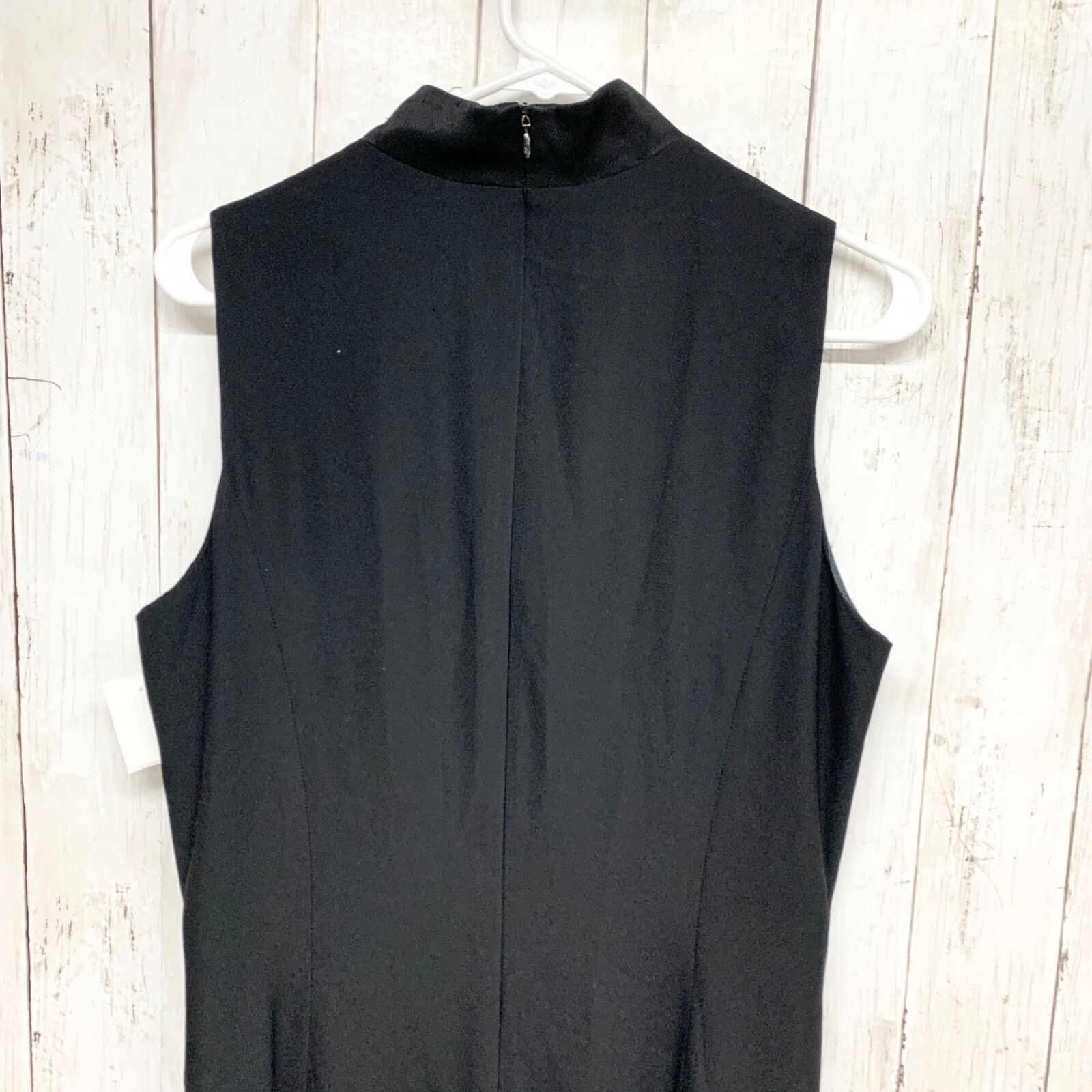 Evan Picone Evan-Picone Dress 12 Sleeve Button Front Maxi Black Business Size XL / US 12-14 / IT 48-50 - 9 Thumbnail