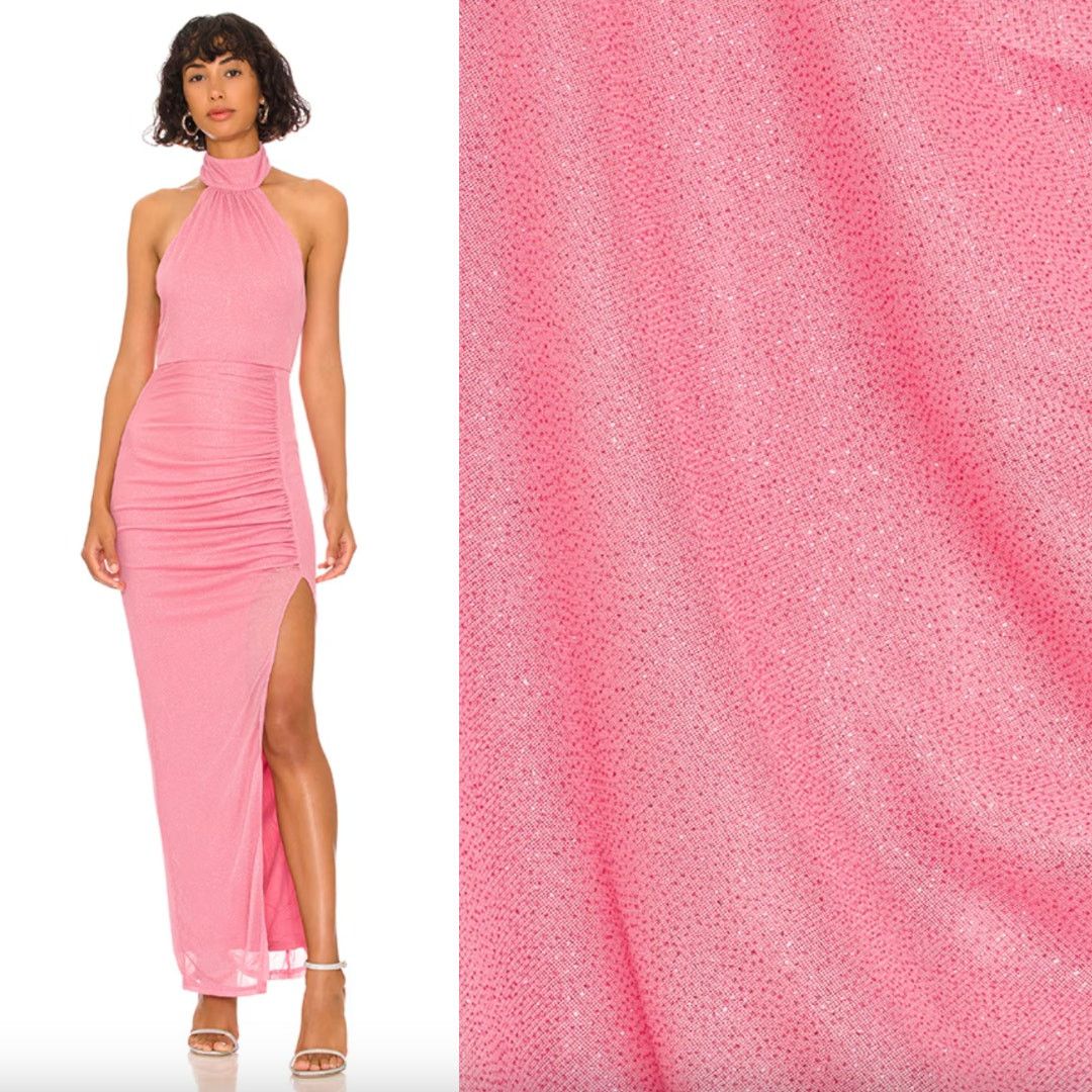 superdown superdown | Bea Halter Maxi Dress in Pink Glitter S Size S / US 4 / IT 40 - 1 Thumbnail