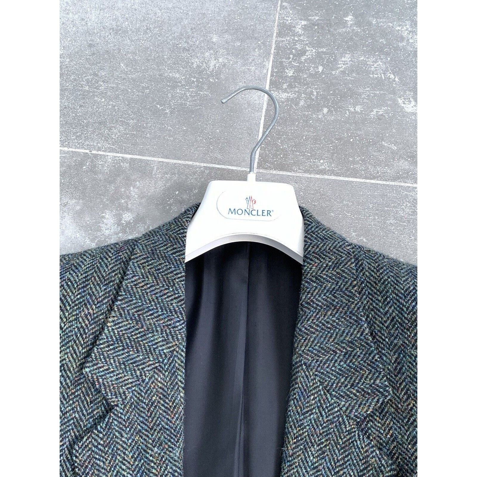 Burberry × Harris Tweed Men's BURBERRYS' HARRIS TWEED Sport Blazer Jacket Coat EU 52 Size 52R - 4 Thumbnail