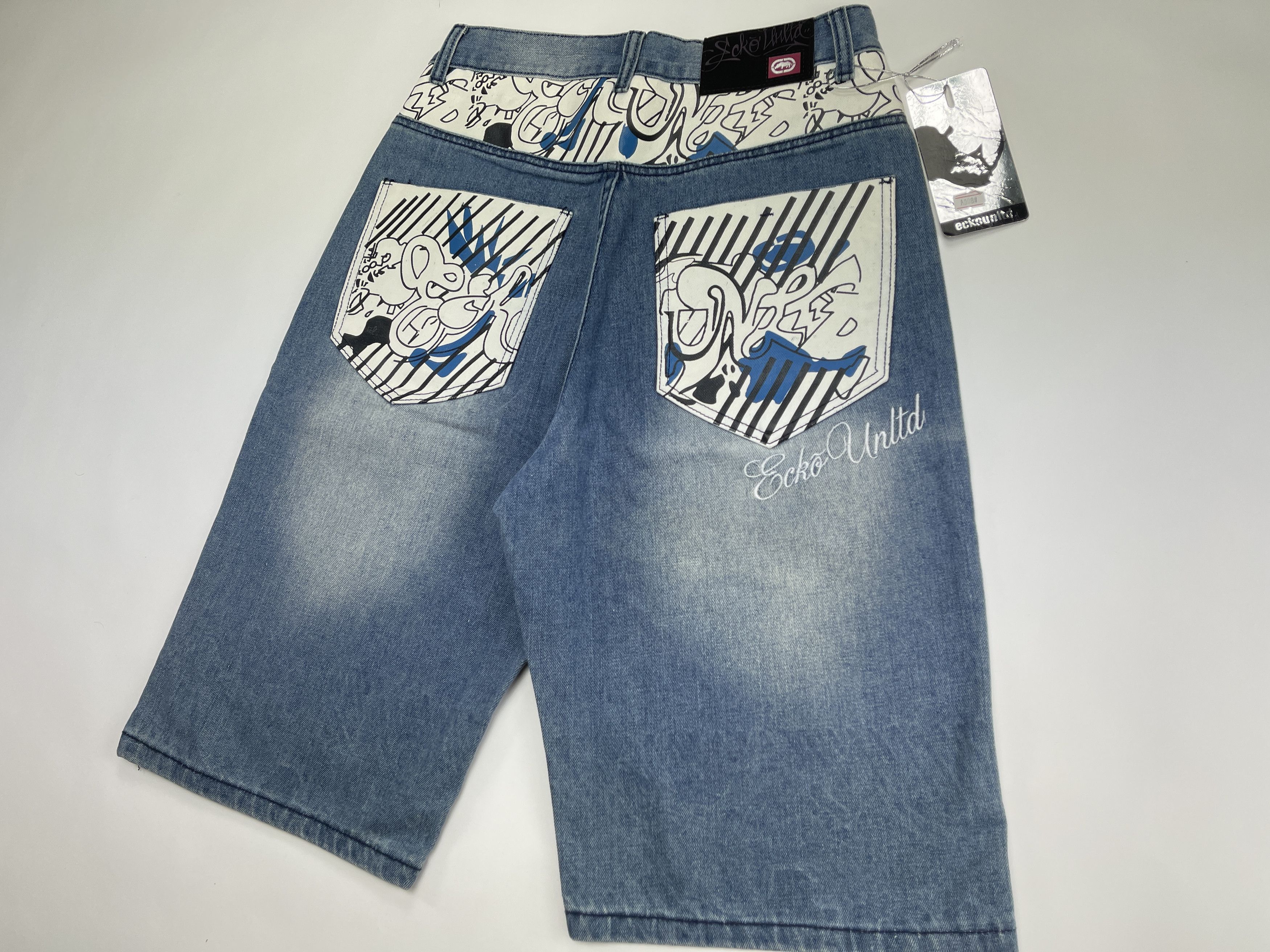 Ecko Unltd. Ecko Unltd shorts, vintage hip hop baggy jeans, 90s size 30 Size US 30 / EU 46 - 3 Thumbnail