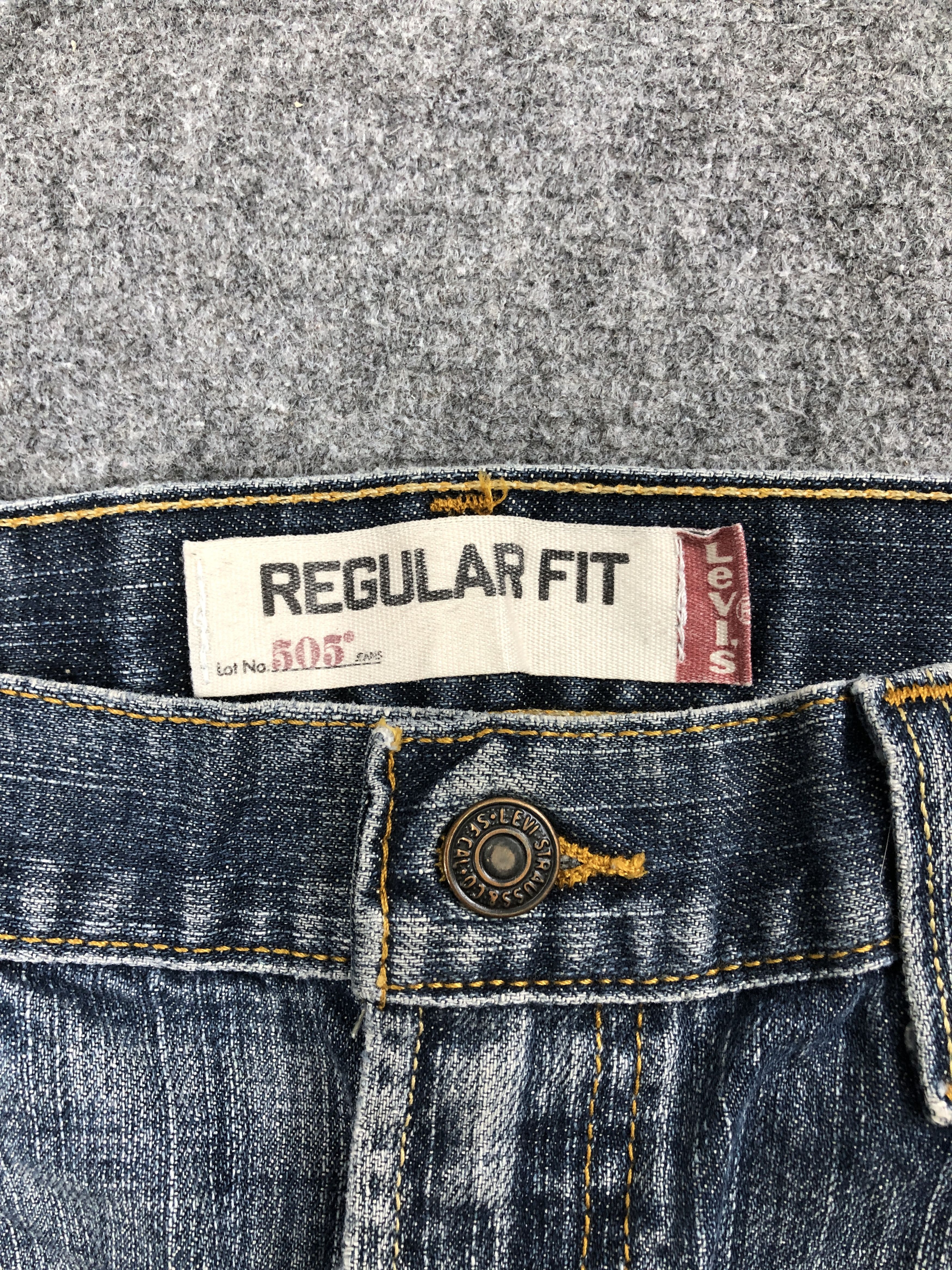 Levi's Vintage Levis 505 Patches Work Distressed Jeans DP2453 Size US 33 - 9 Thumbnail