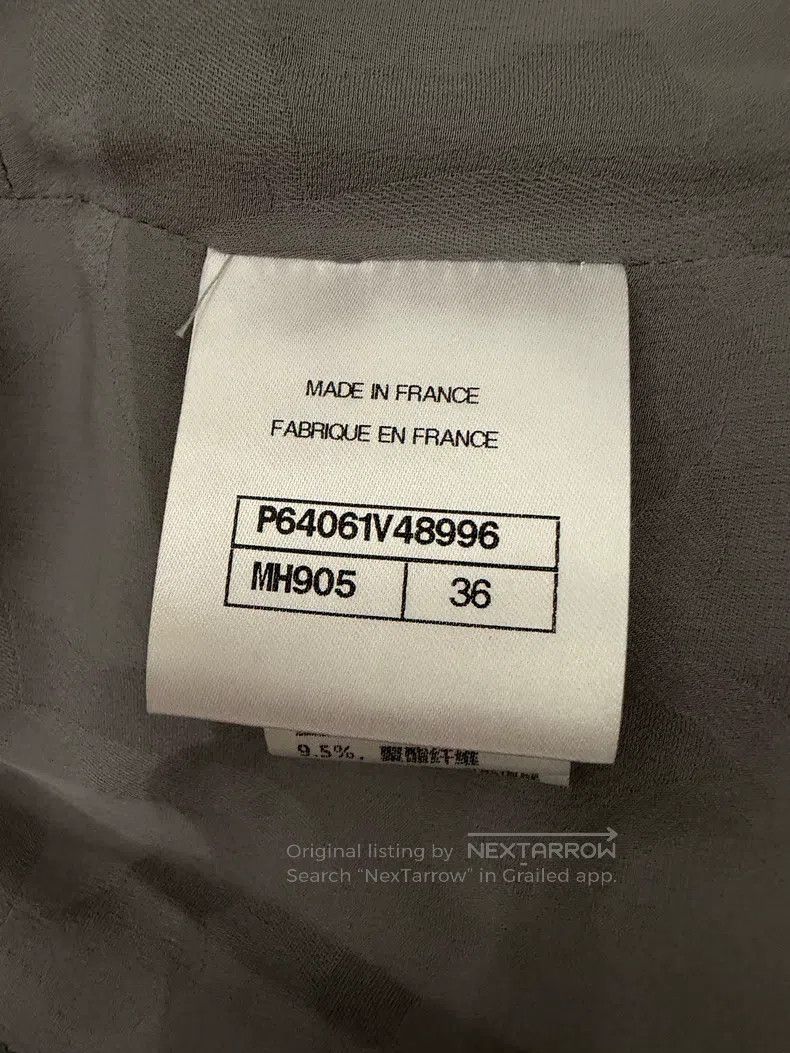 Chanel Chanel Show heavy industry gray sequin round-neck jacket Size XS / US 0-2 / IT 36-38 - 4 Thumbnail