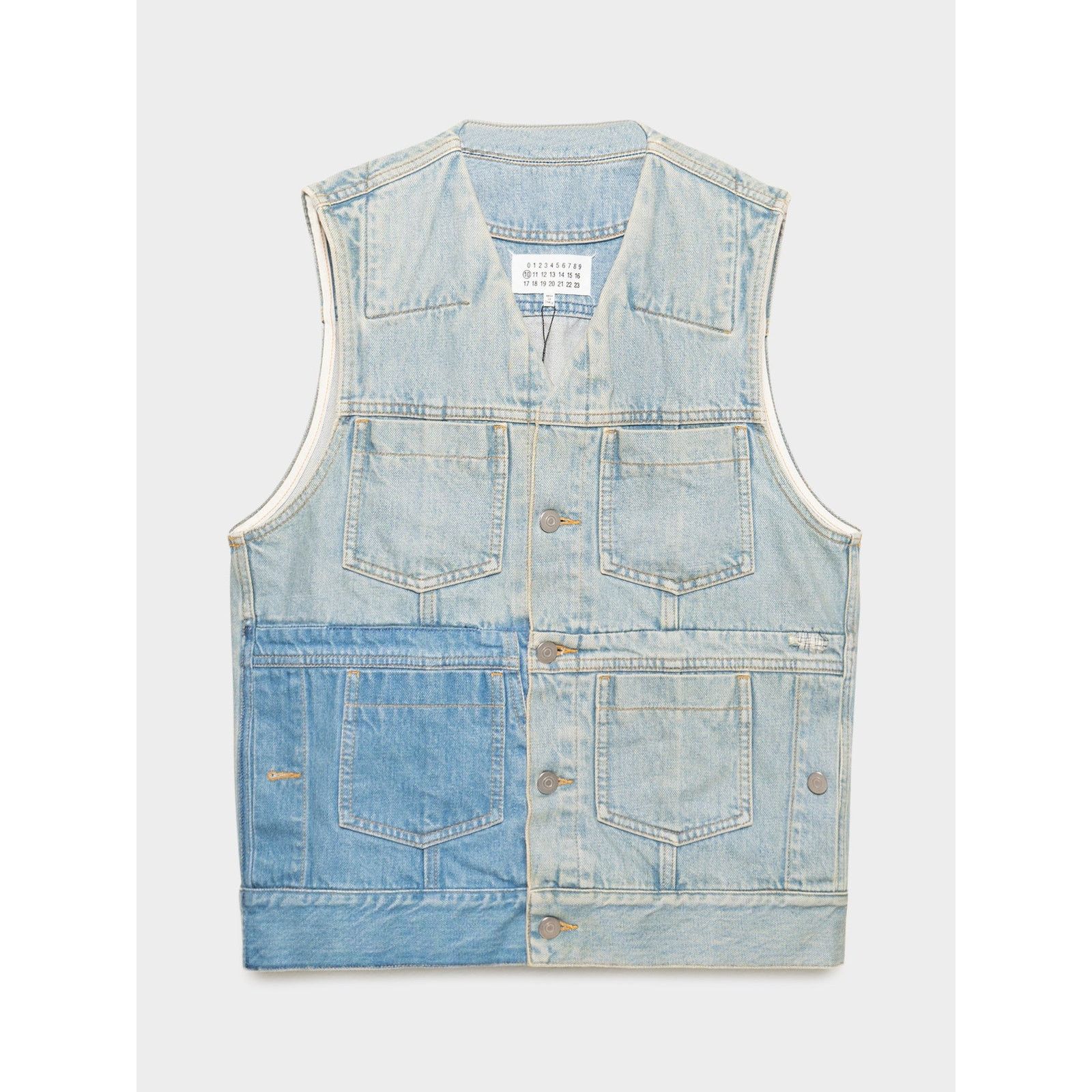 Maison Margiela Reconstructed Denim Vest Size US M / EU 48-50 / 2 - 1 Thumbnail