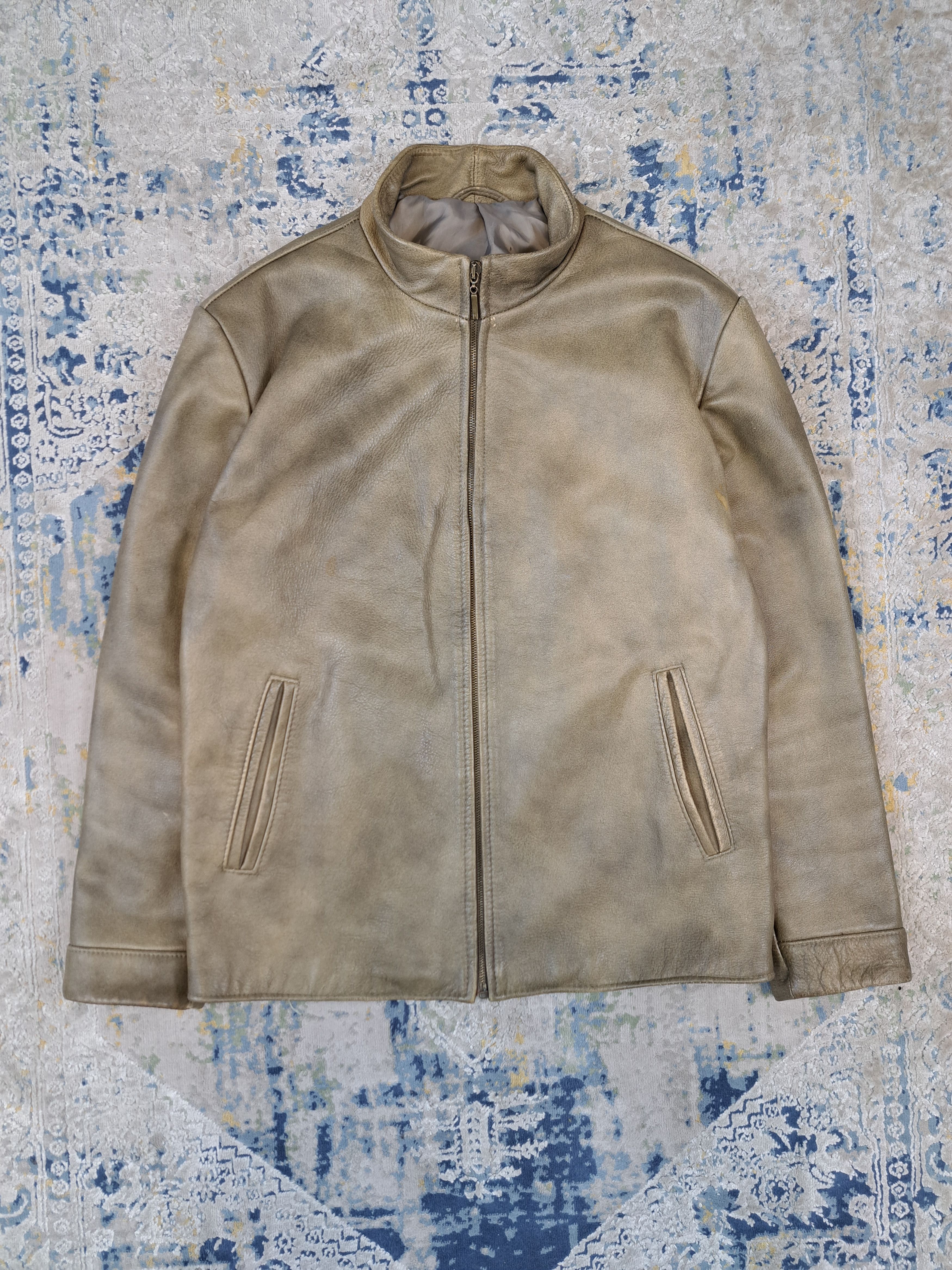 Genuine Leather Vintage Archive Leather Jacket Cafe Racer Old Money Size US L / EU 52-54 / 3 - 1 Thumbnail