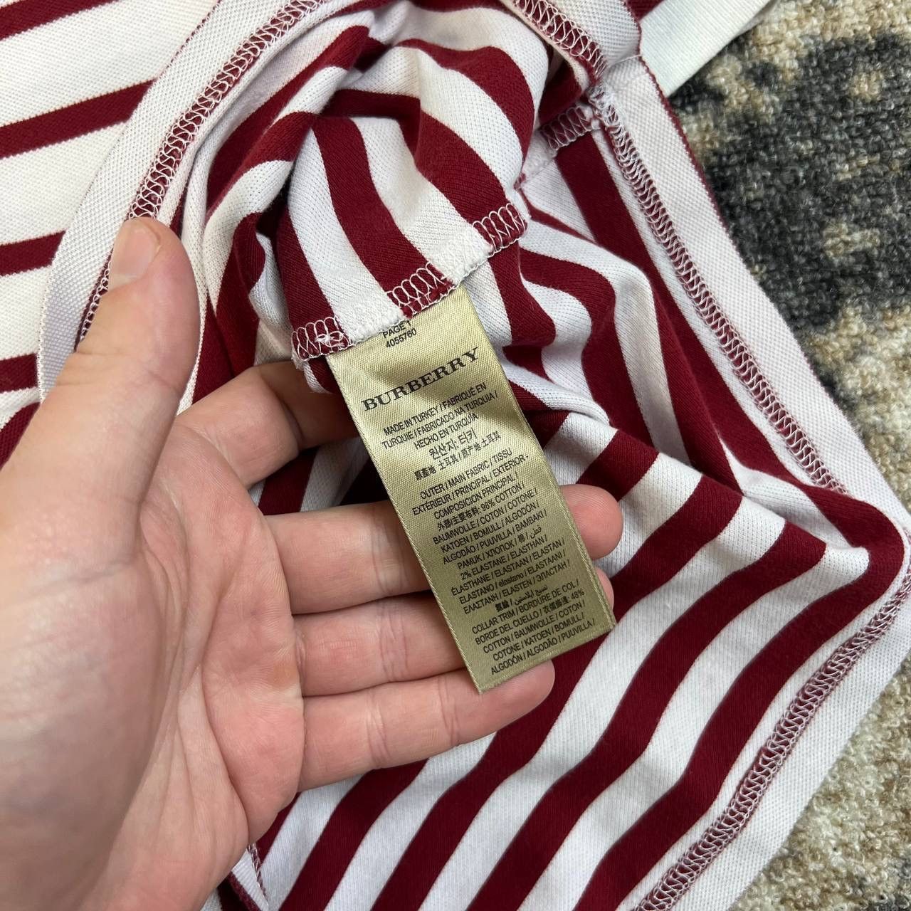 Burberry Burberry Luxury Striped Polo T-Shirt Streetwear Style Size XS / US 0-2 / IT 36-38 - 5 Thumbnail