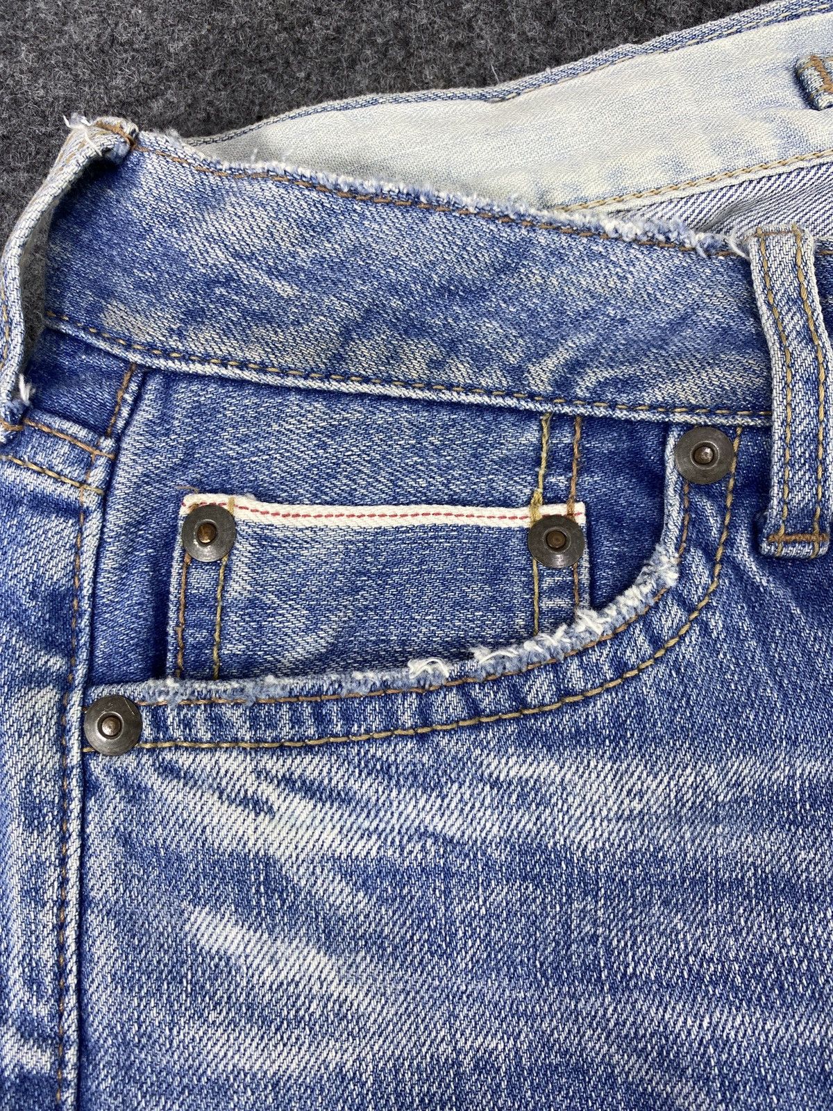 Japanese Brand × Jean GOA NIMES SELVEDGE BLUE WASH JEANS -J1132 Size US 28 / EU 44 - 7 Thumbnail