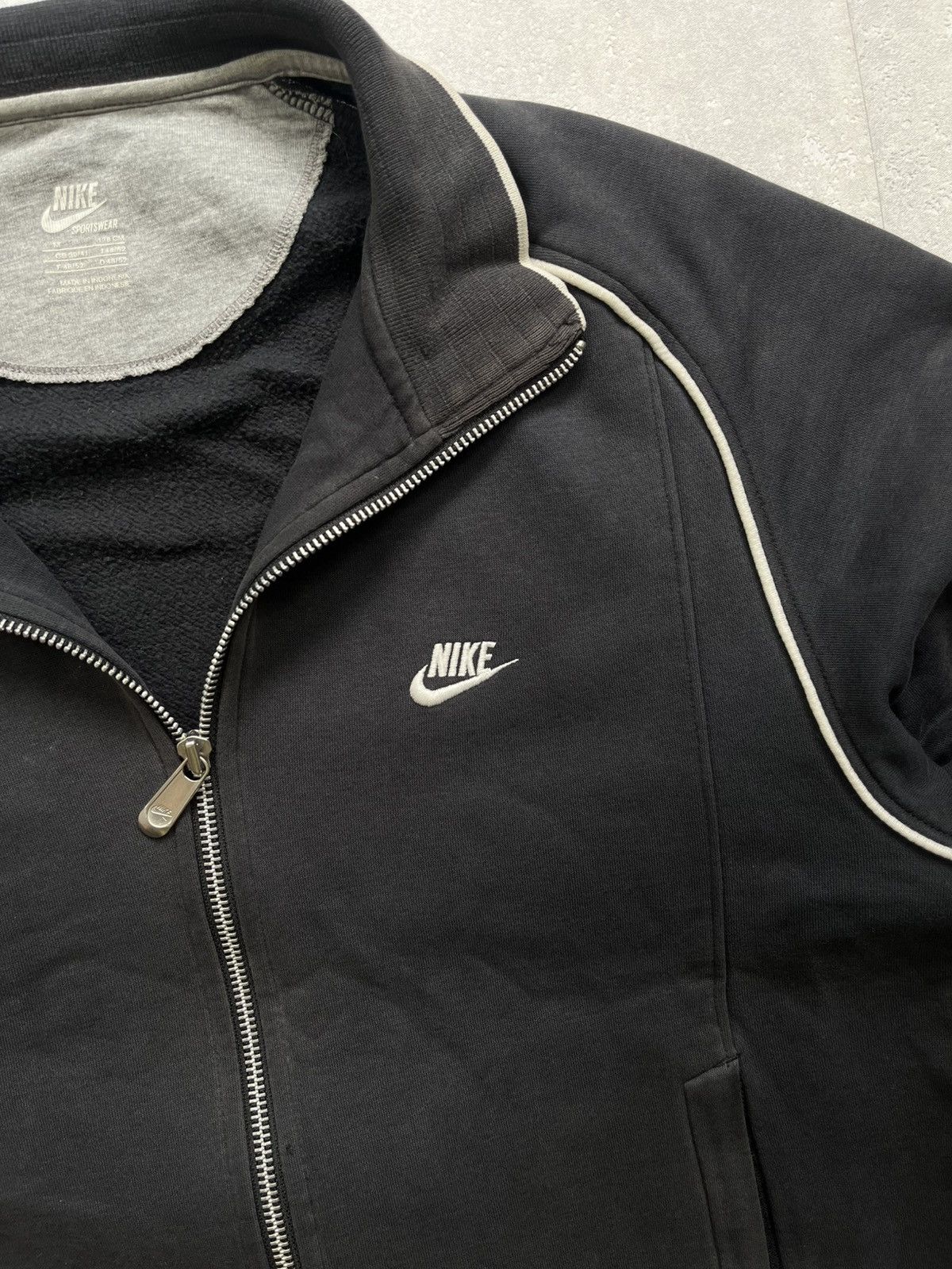 Nike × Vintage 00s Nike Vintage Avant Garde Washed Track Jacket Retro Logo Size US M / EU 48-50 / 2 - 2 Thumbnail