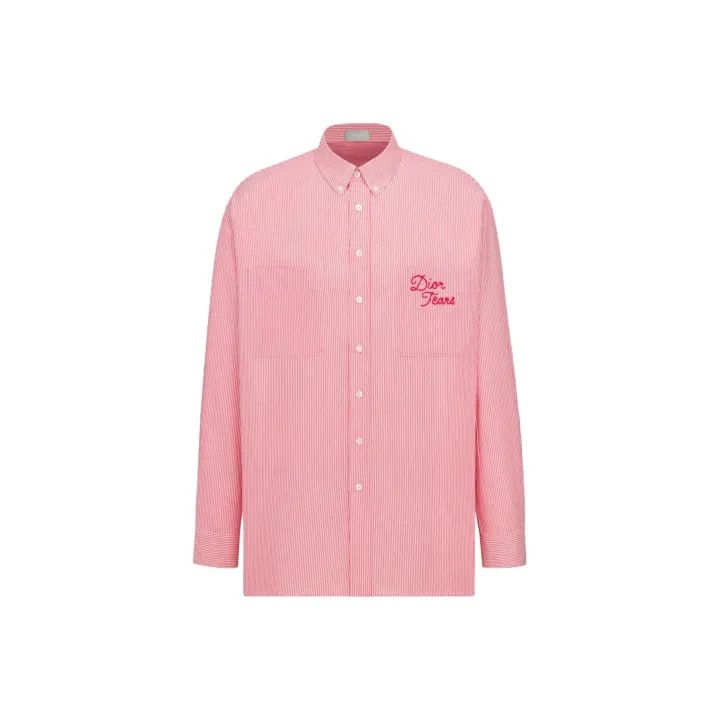 Dior Dior x Denim Tears Striped Long Sleeve Shirt 0079 Size US M / EU 48-50 / 2 - 1 Thumbnail