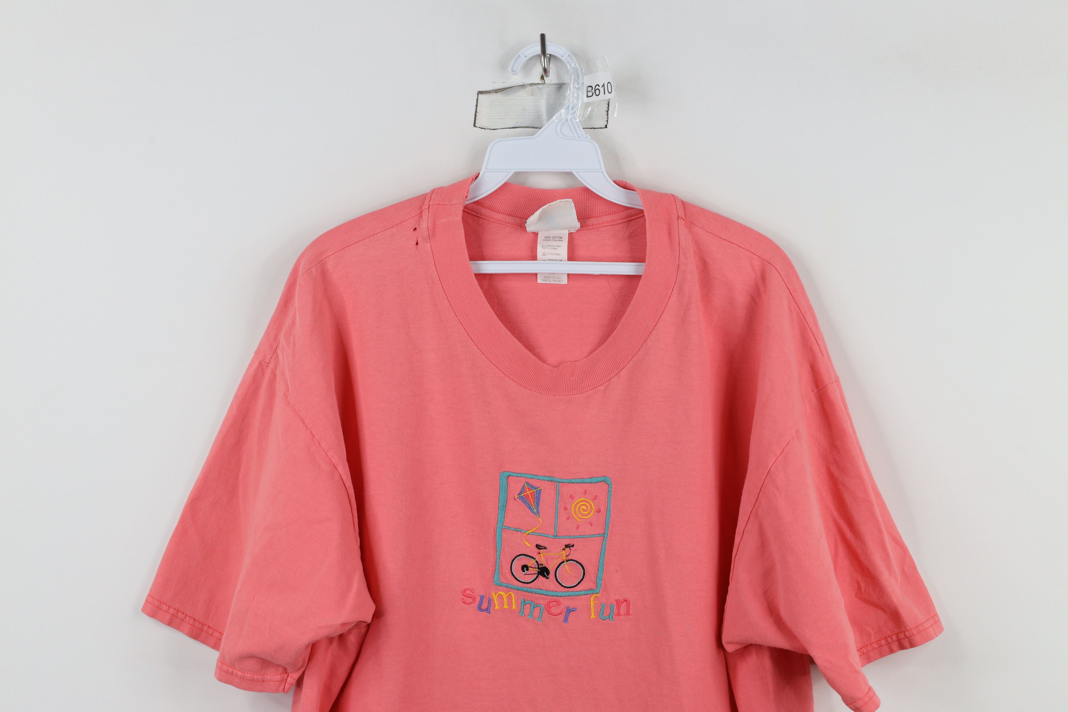 Vintage Vintage 90s Streetwear Spell Out Summer Fun Sun Kite T-Shirt Size XL / US 12-14 / IT 48-50 - 2 Thumbnail