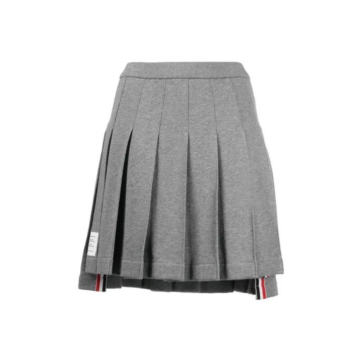 Thom Browne Thom Browne Gray Pleated Short Skirt 0079 Size US 40 / EU 56 - 1 Thumbnail