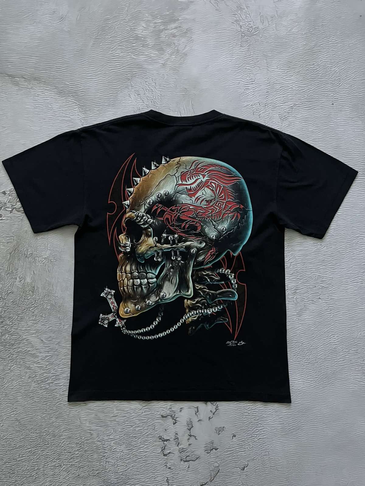 Vintage Vintage Rock Tee Skulls Dark Black Size US L / EU 52-54 / 3 - 7 Thumbnail